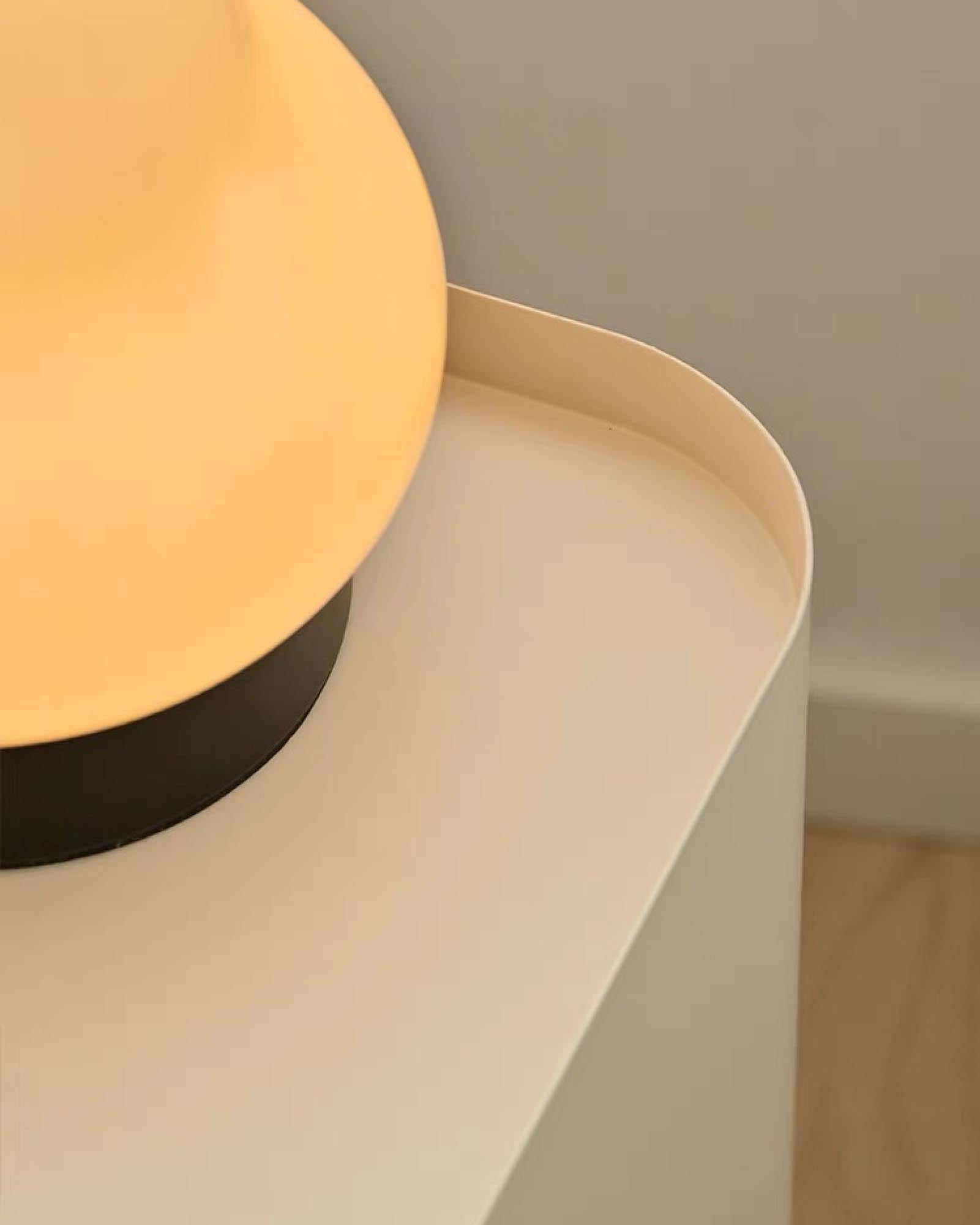Moon Side Table with Wheels
