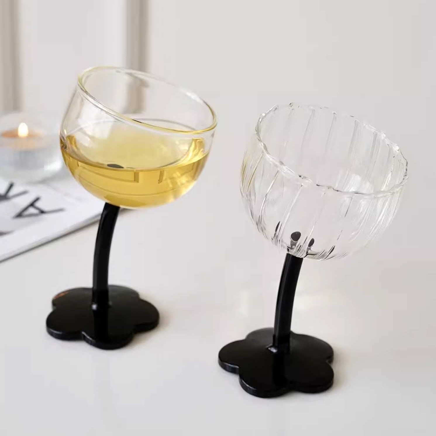 Wilted Flower Glass Cup