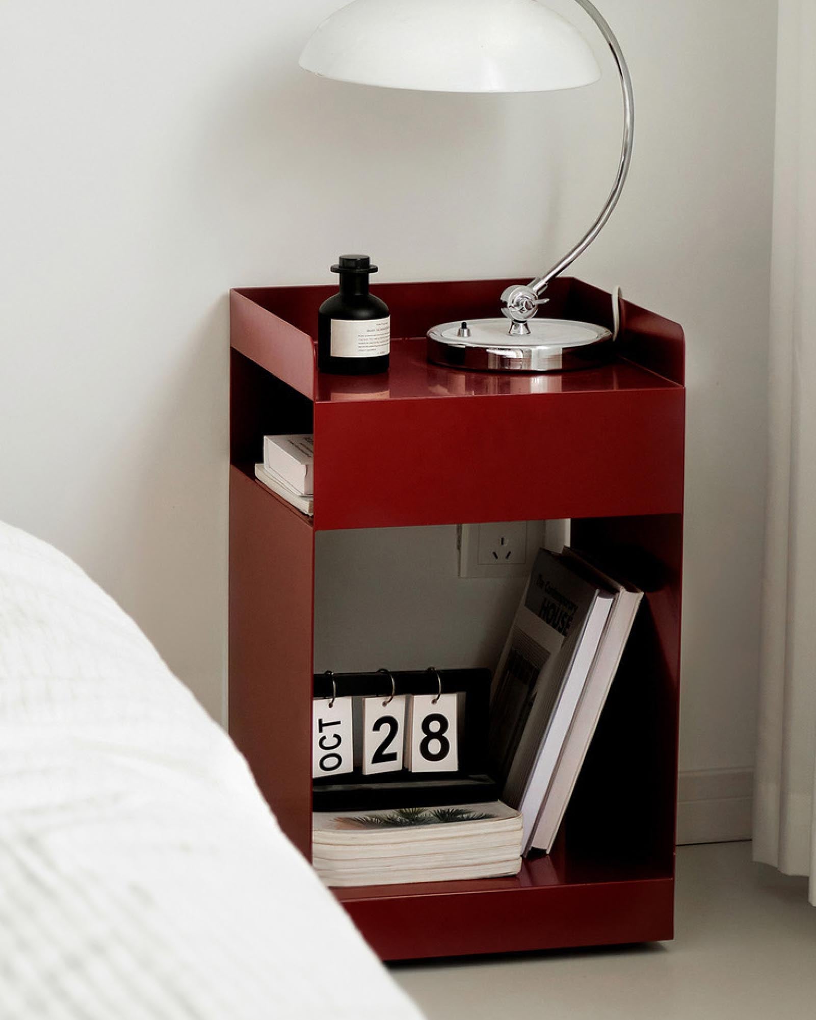 Cube Side Cabinet with Wheels