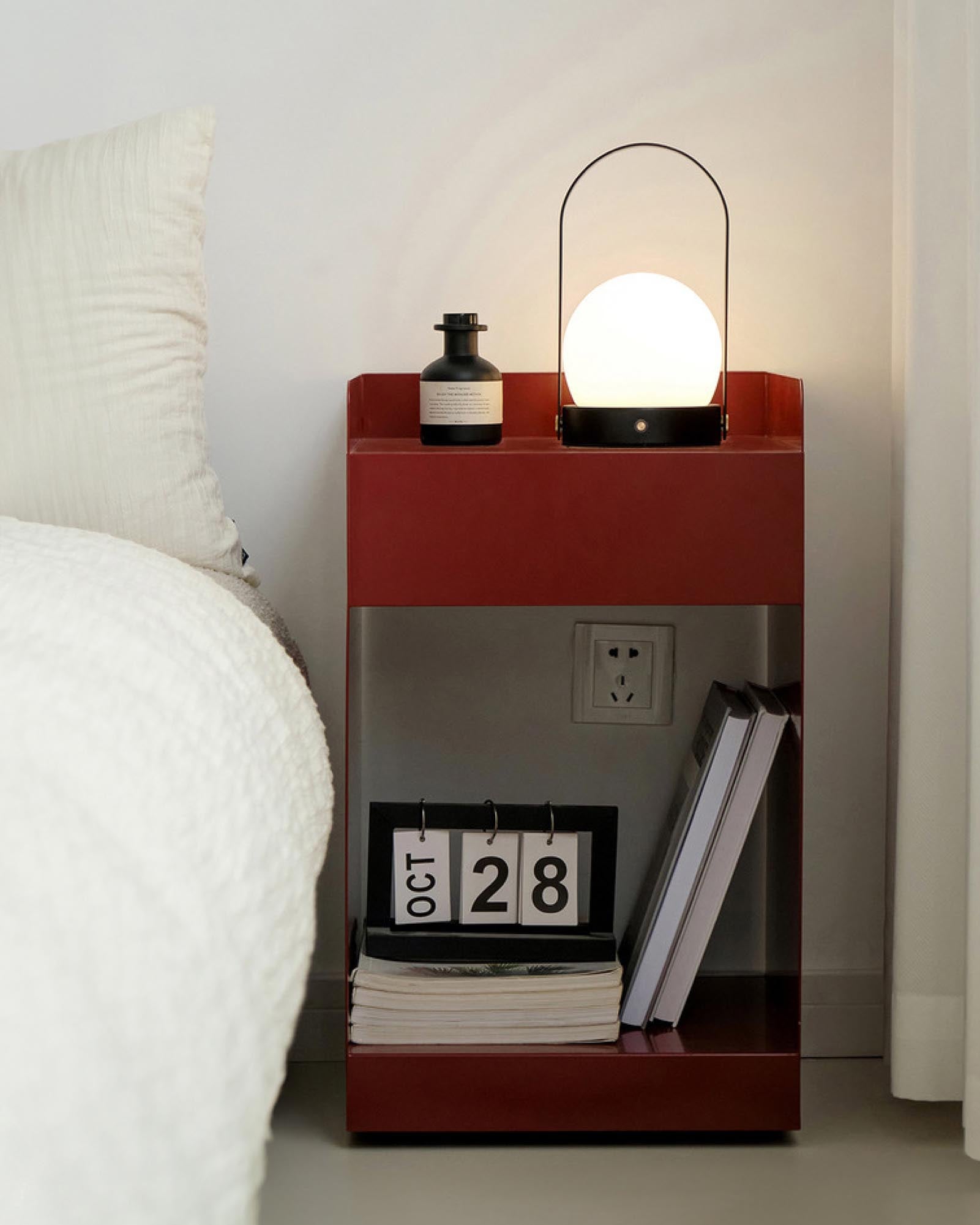 Cube Side Cabinet with Wheels
