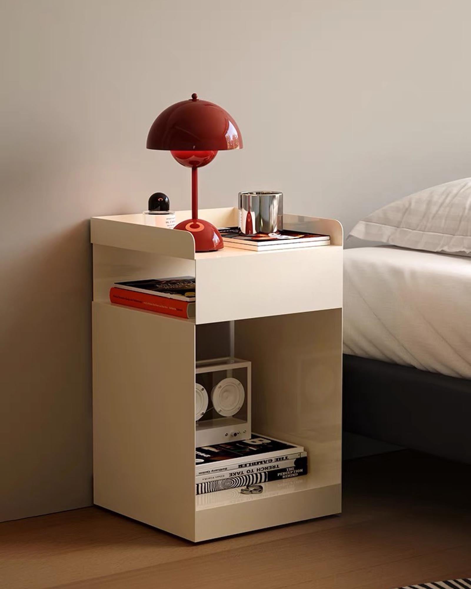 Cube Side Cabinet with Wheels