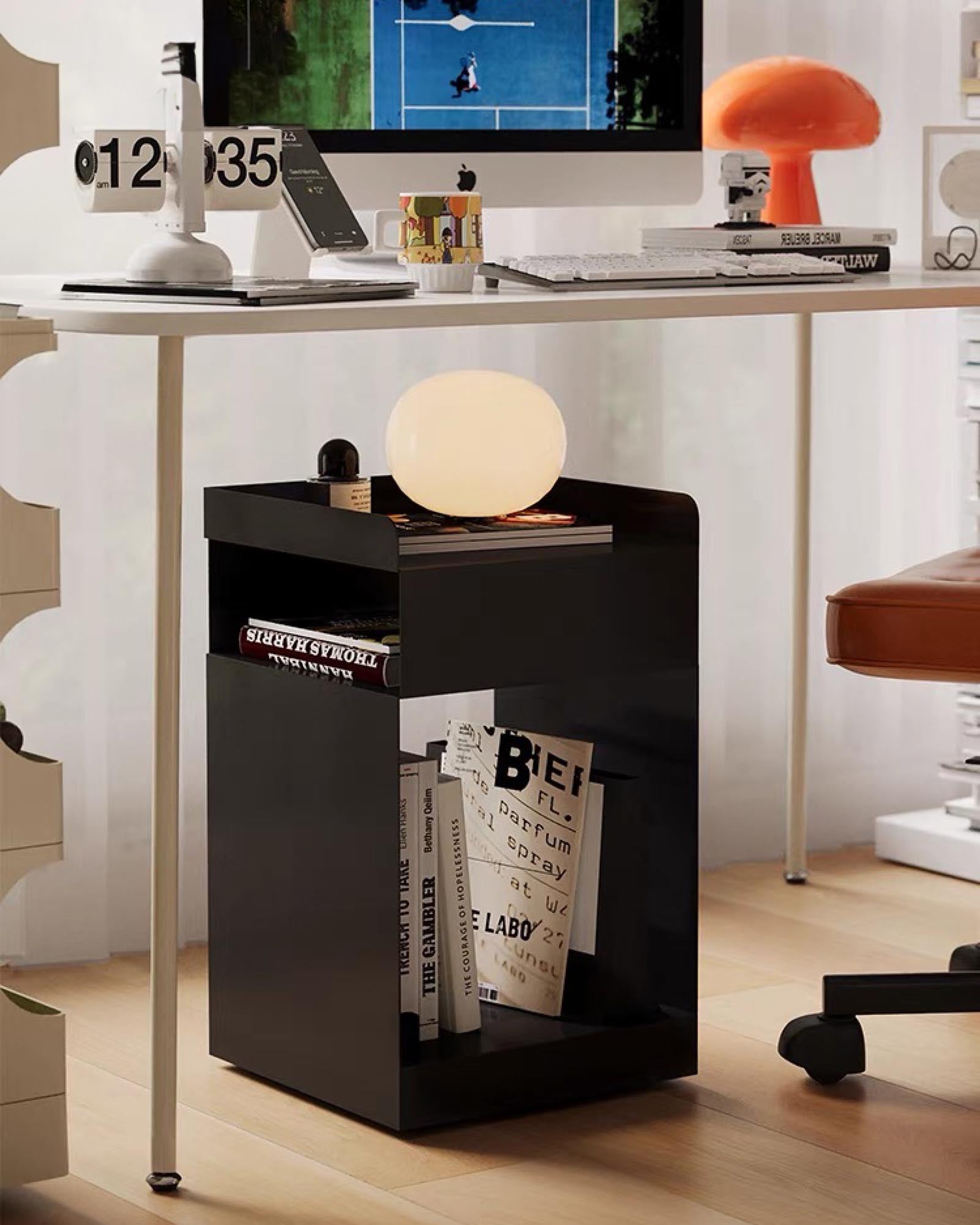 Cube Side Cabinet with Wheels
