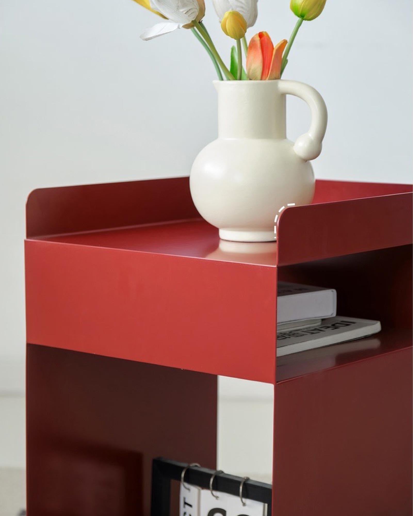 Cube Side Cabinet with Wheels