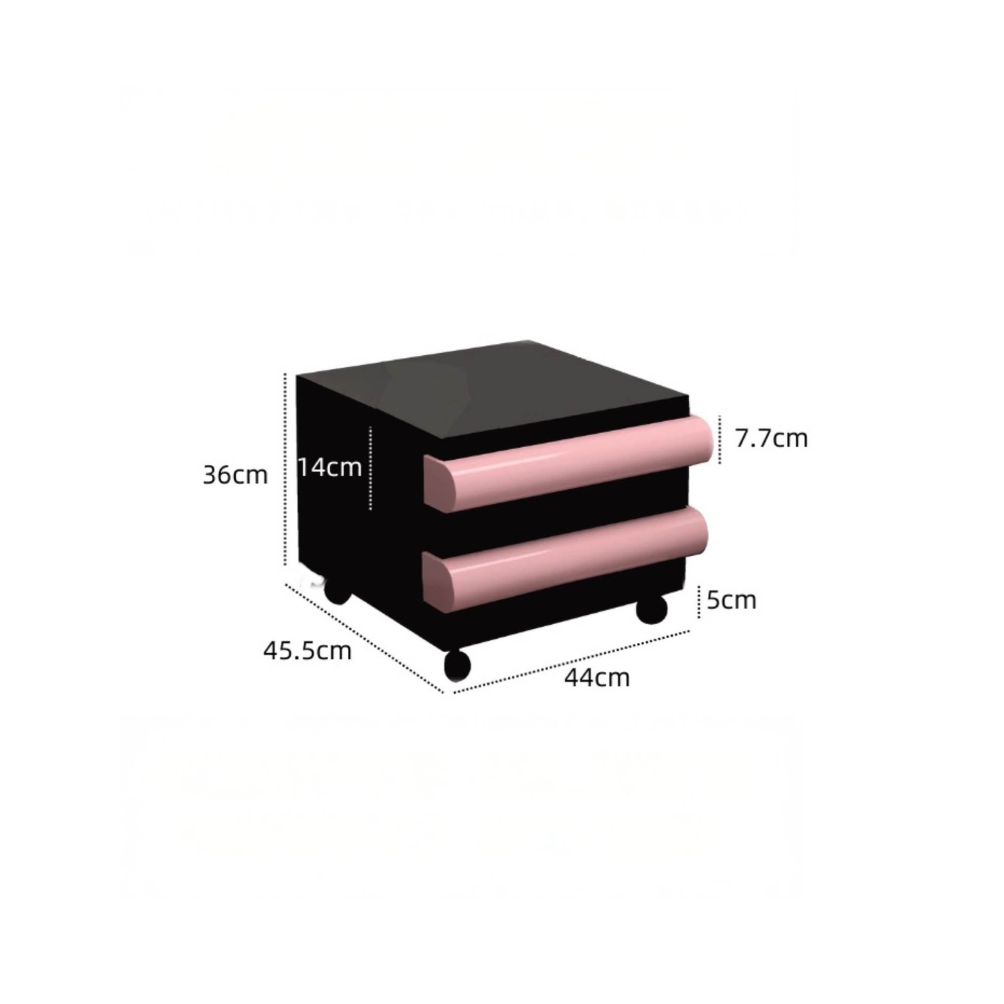 MONDO Mobile Storage Cabinet with Wheels (2 Tier)