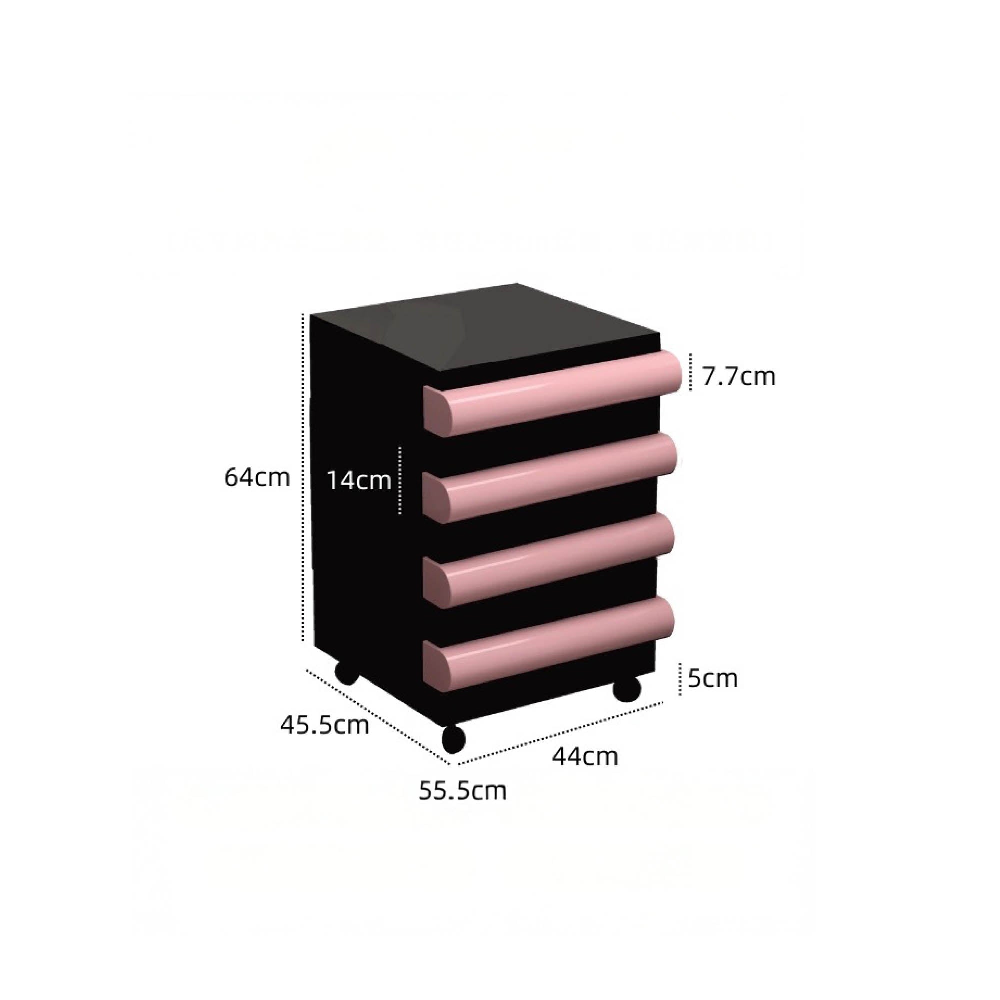MONDO Mobile Storage Cabinet with Wheels (4 Tier)