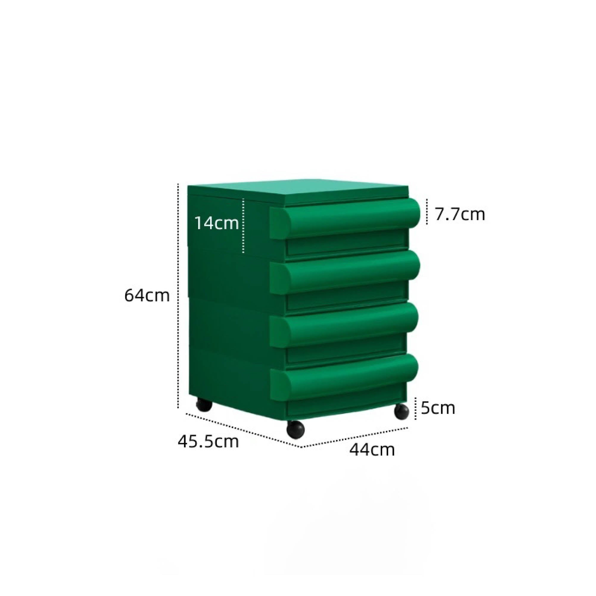 MONDO Mobile Storage Cabinet with Wheels (4 Tier)