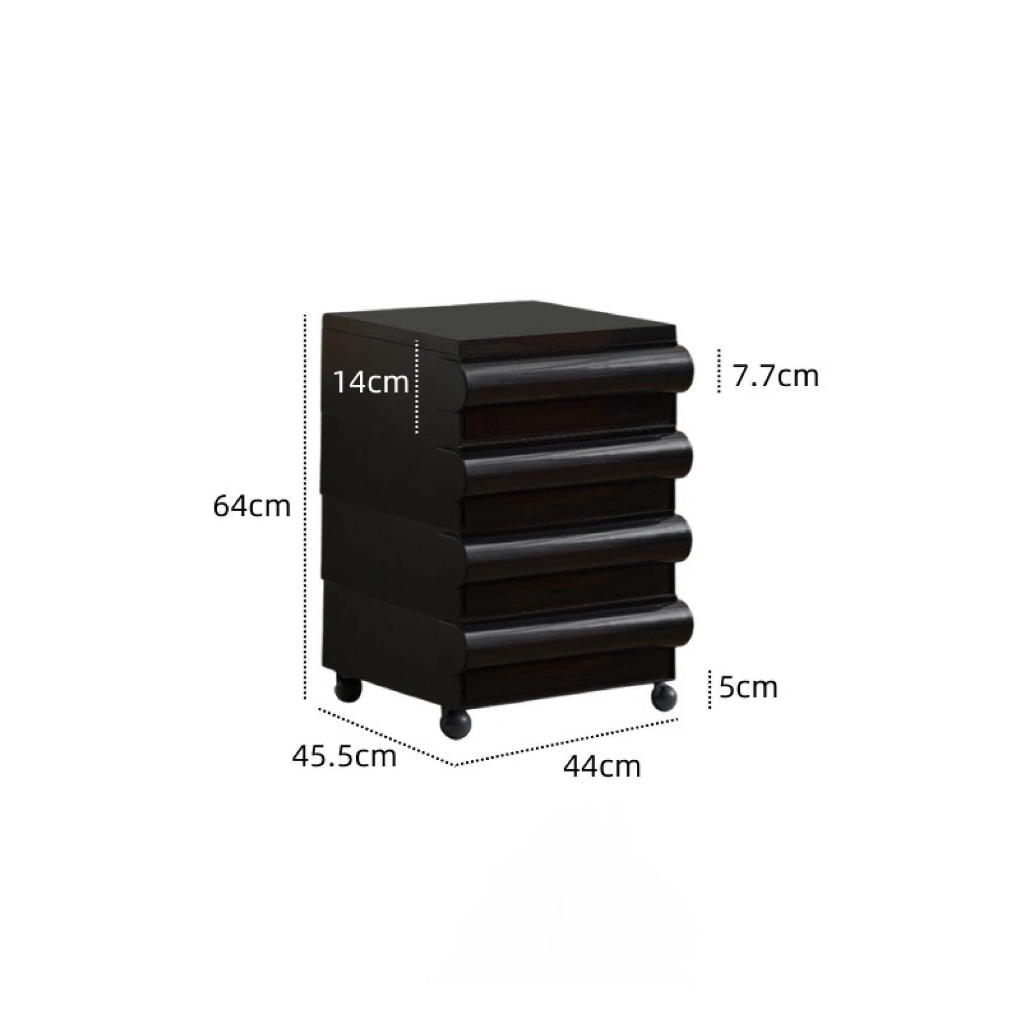 MONDO Mobile Storage Cabinet with Wheels (4 Tier)