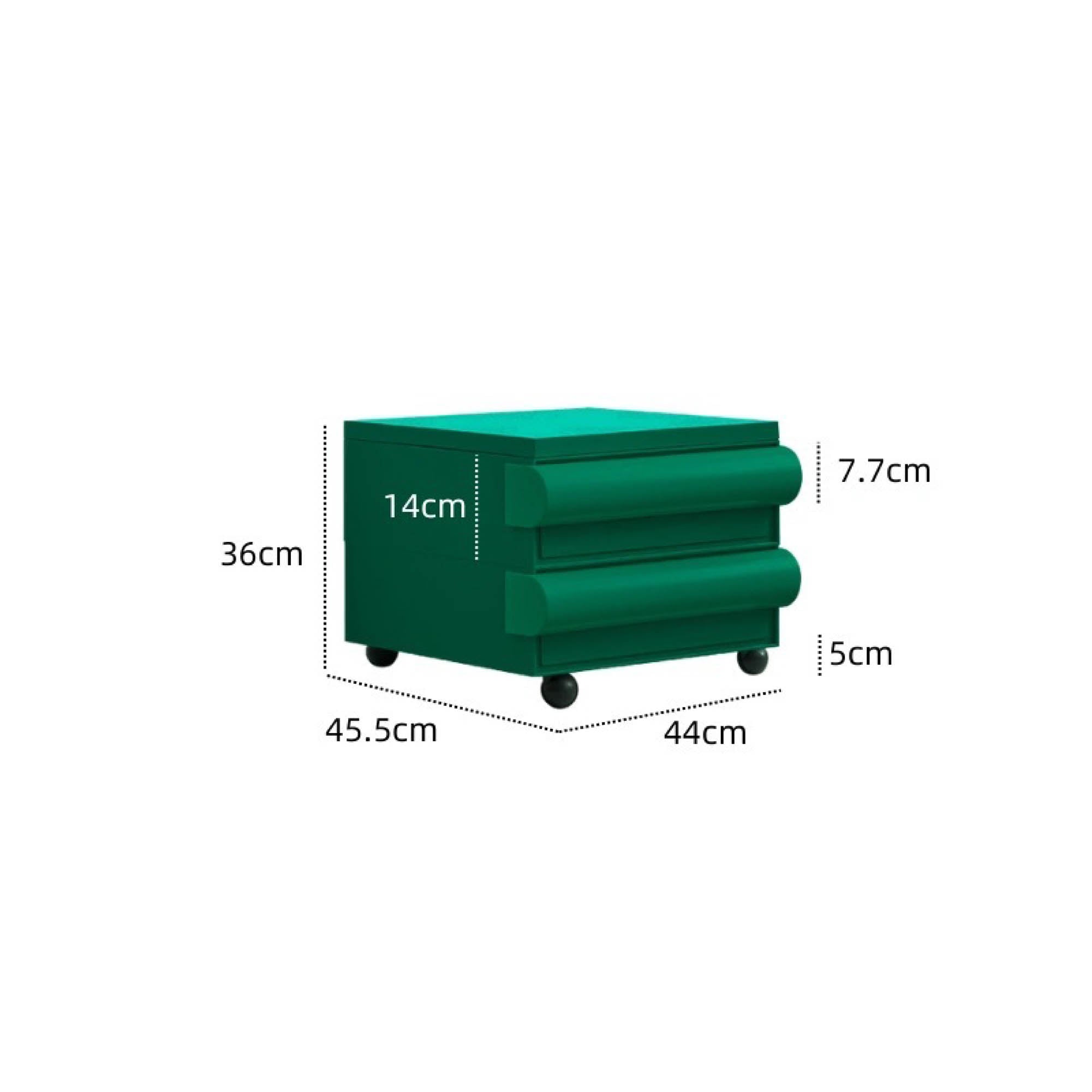 MONDO Mobile Storage Cabinet with Wheels (2 Tier)