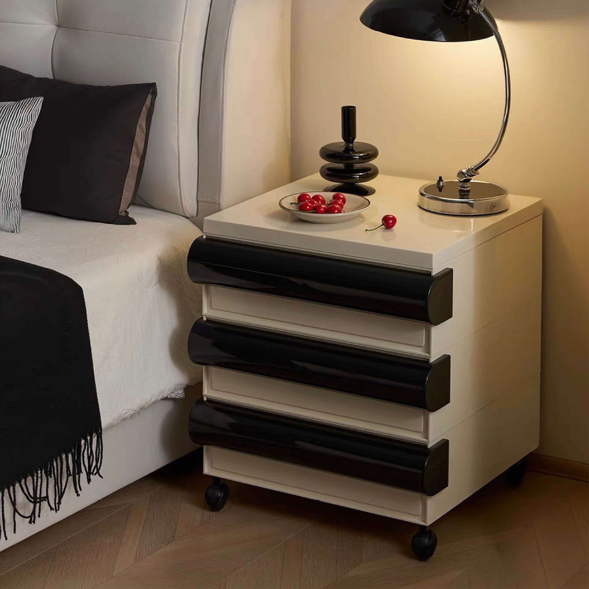 MONDO Mobile Storage Cabinet with Wheels (2 Tier)