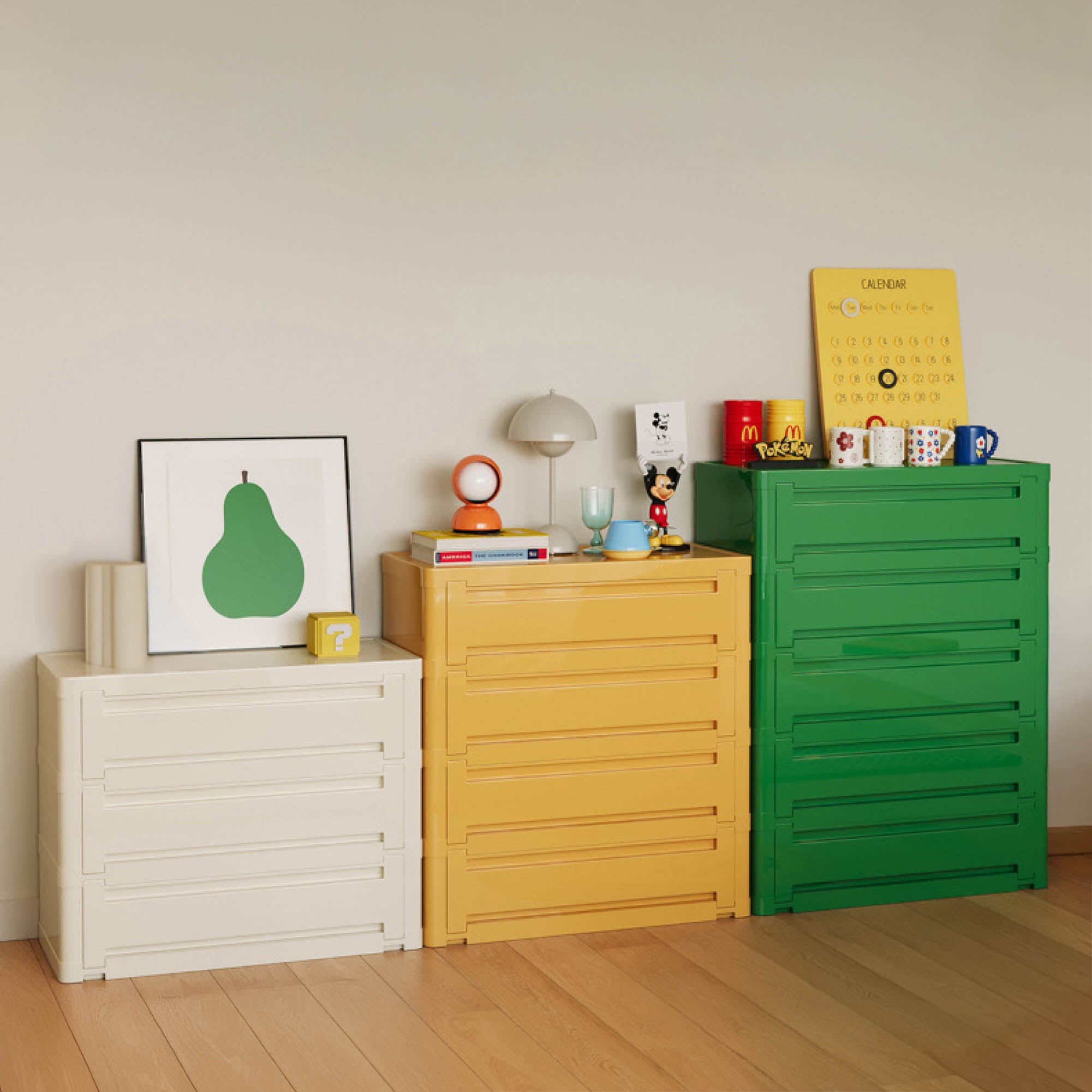 COLE Stackable Storage Cabinet (3 Tier)
