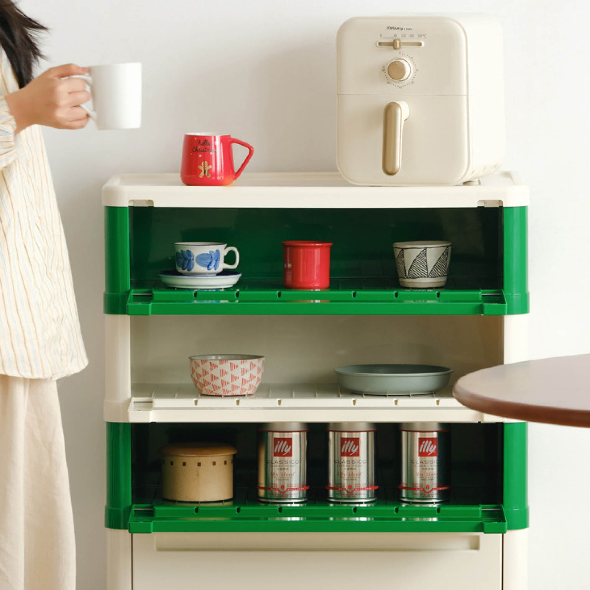 COLE Stackable Storage Cabinet (3 Tier)