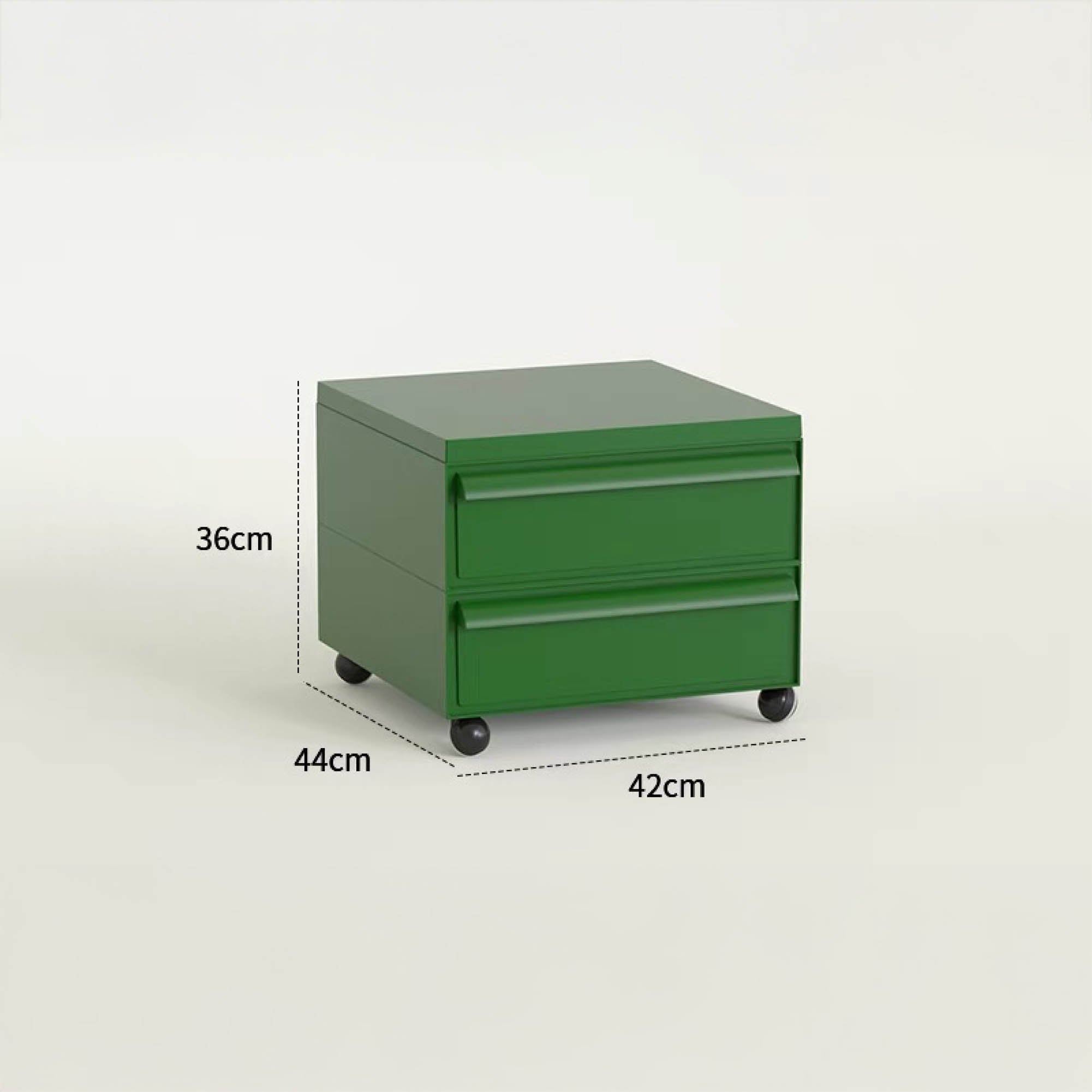 BYRON Mobile Storage Cabinet with Wheels (2 Tier)
