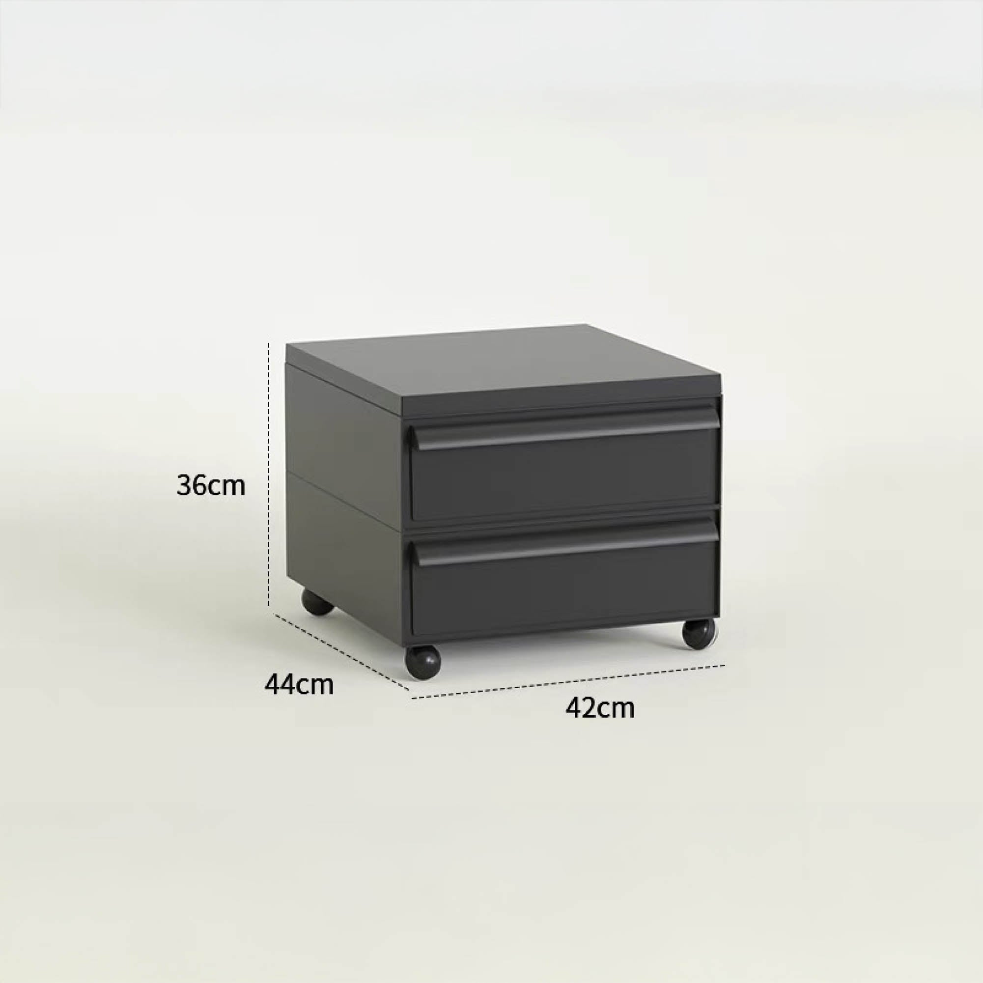 BYRON Mobile Storage Cabinet with Wheels (2 Tier)
