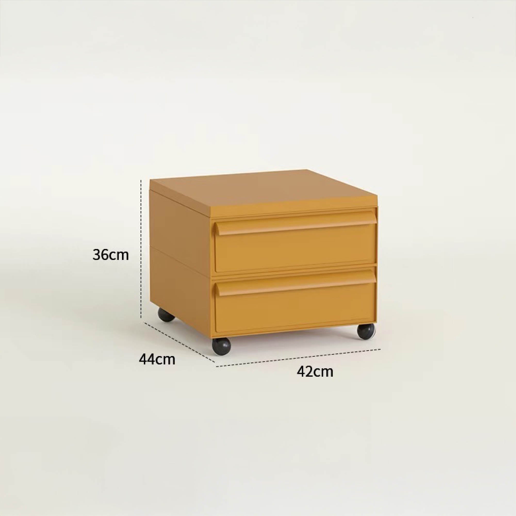 BYRON Mobile Storage Cabinet with Wheels (2 Tier)