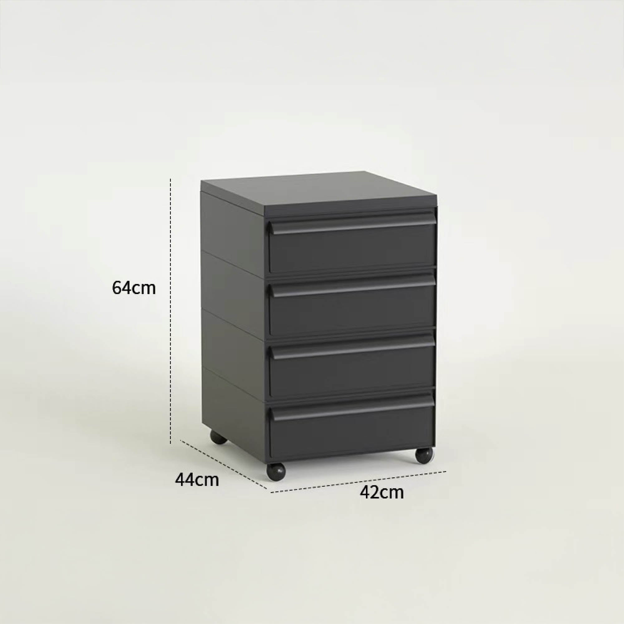 BYRON Mobile Storage Cabinet with Wheels (4 Tier)