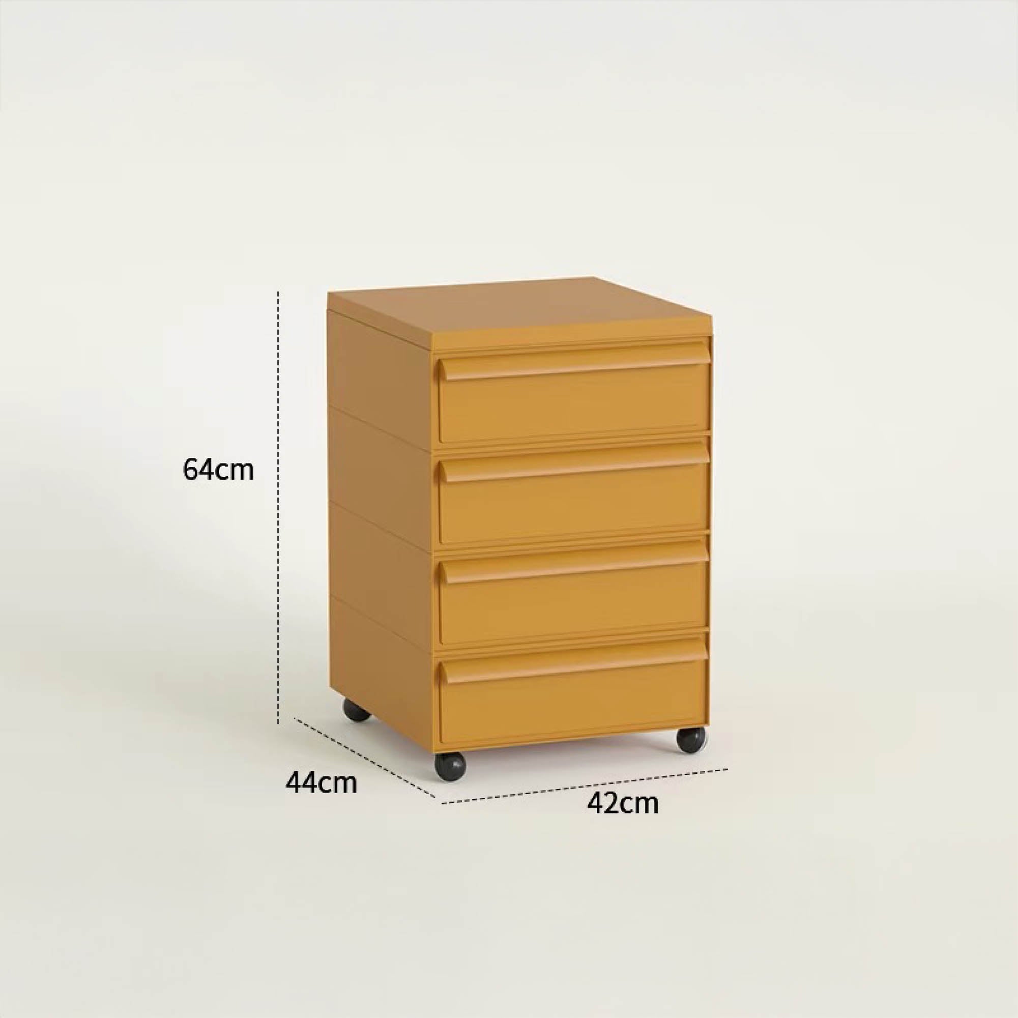 BYRON Mobile Storage Cabinet with Wheels (4 Tier)