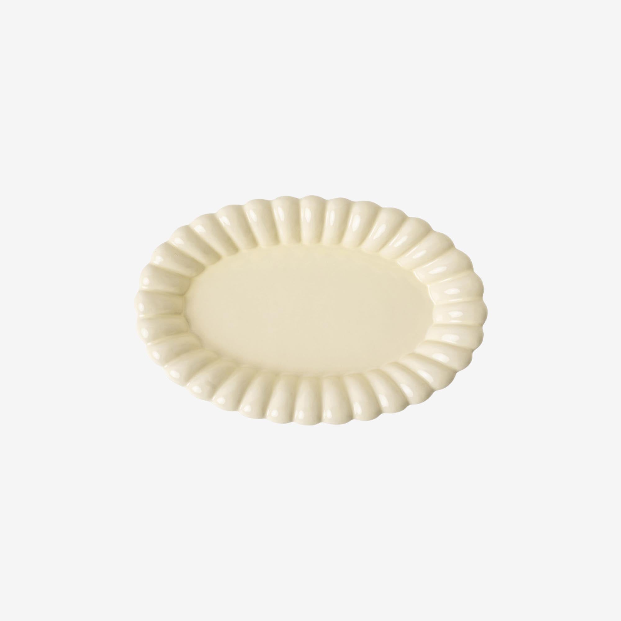 Lemon Scallop Edge Long Dish