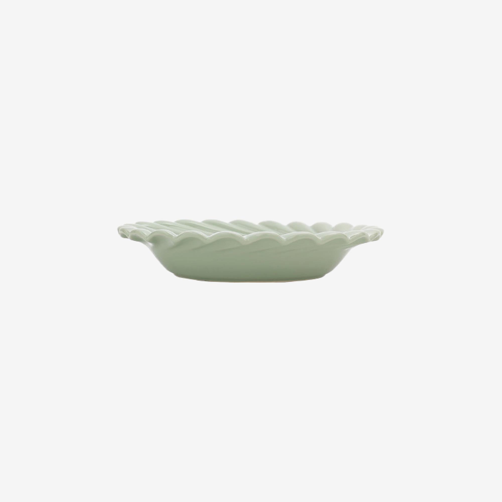 Swirl Edge Ceramic Deep Plate