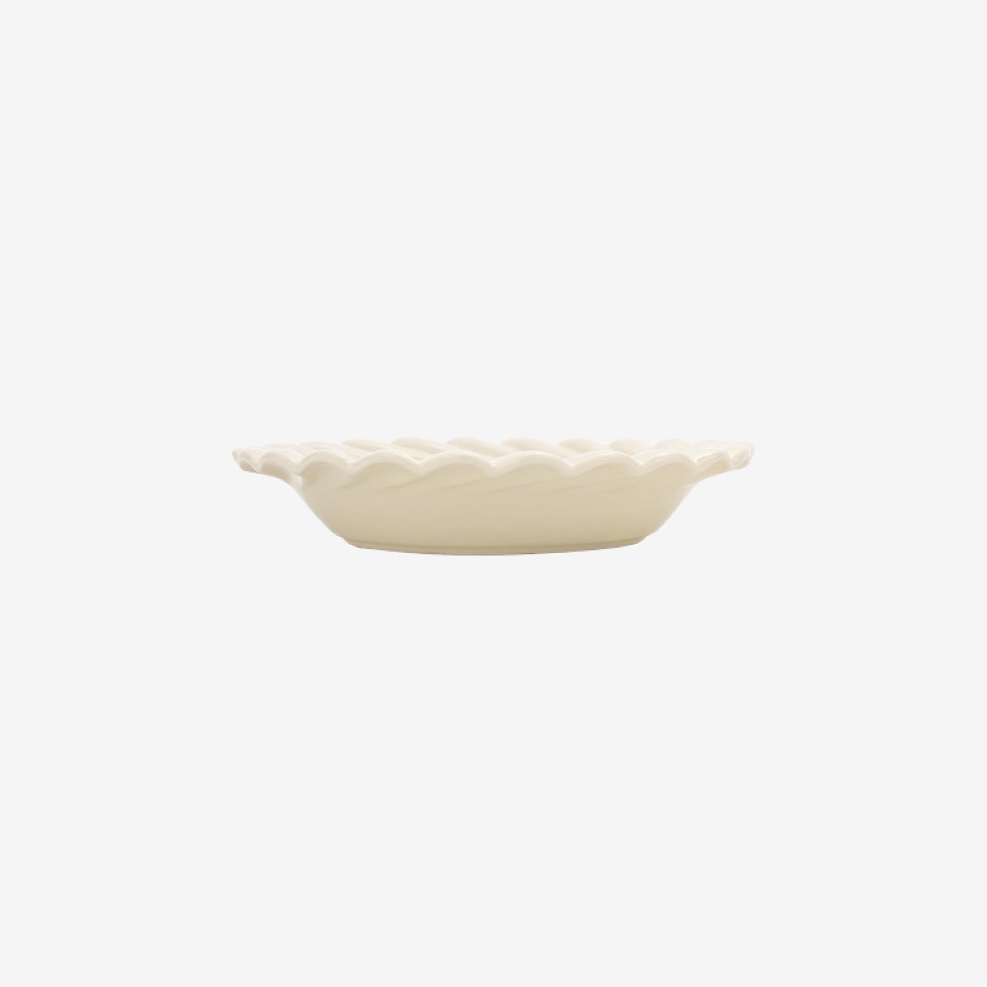 Swirl Edge Ceramic Deep Plate
