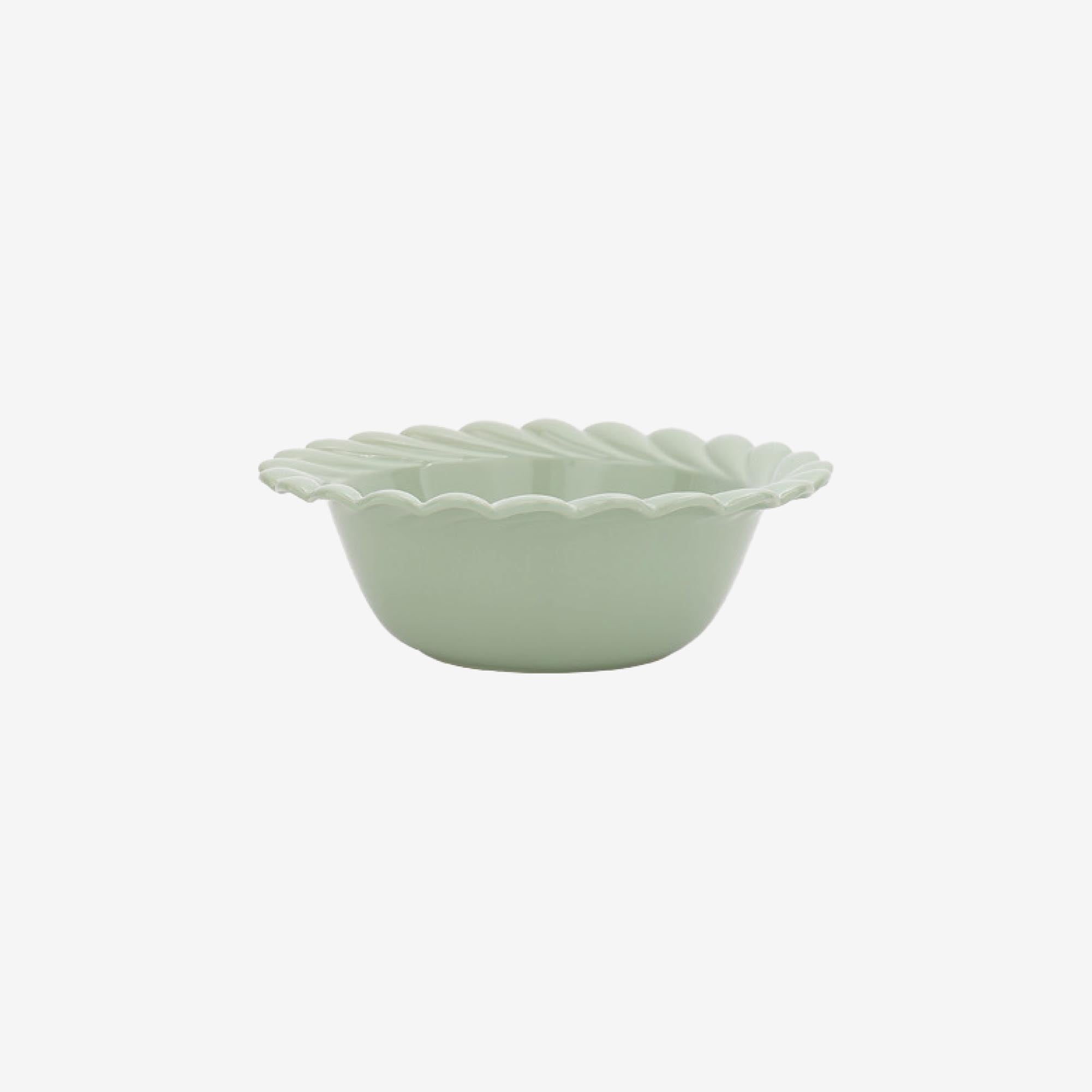 Swirl Edge Ceramic Serving Bowl