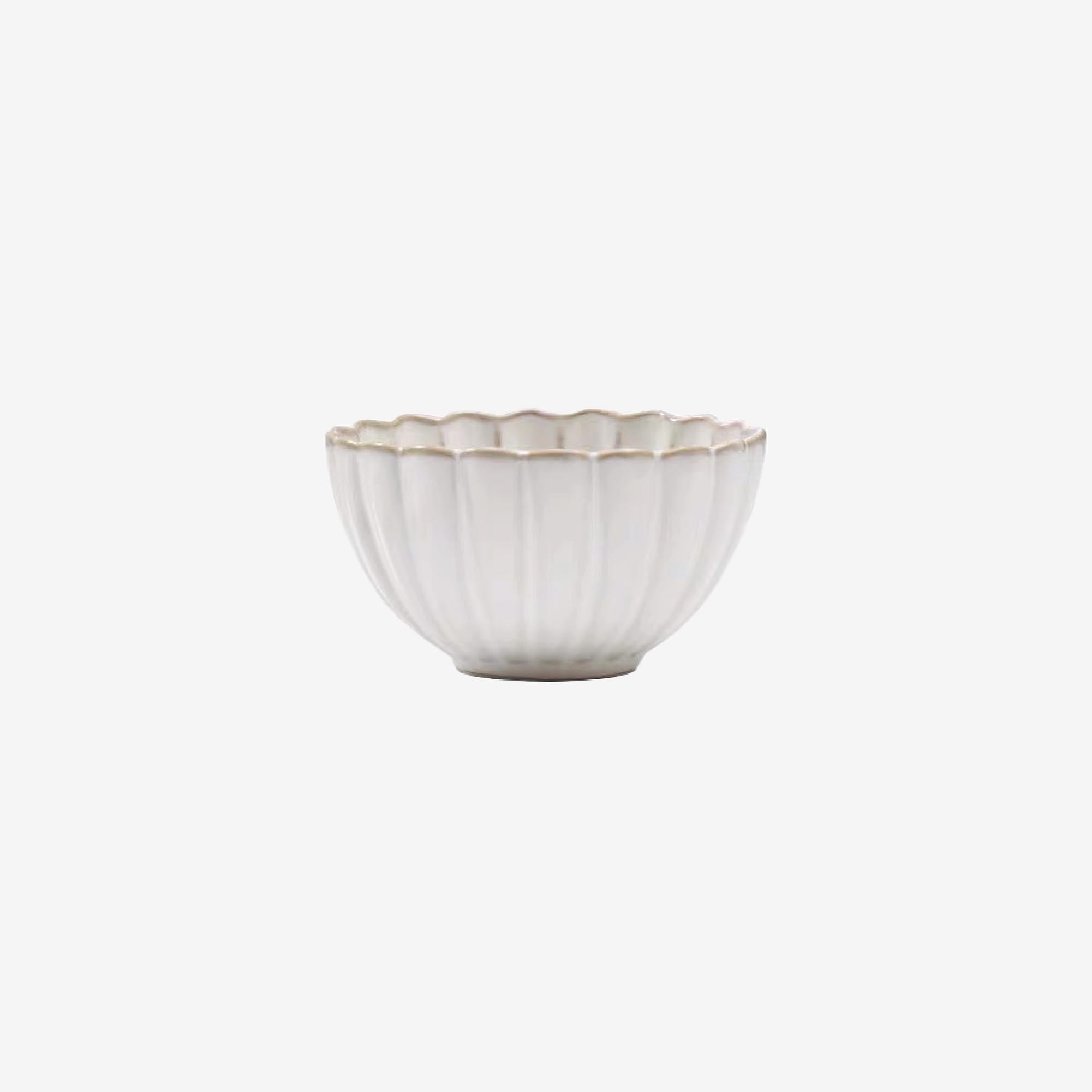 White Scallop Edge Bowl