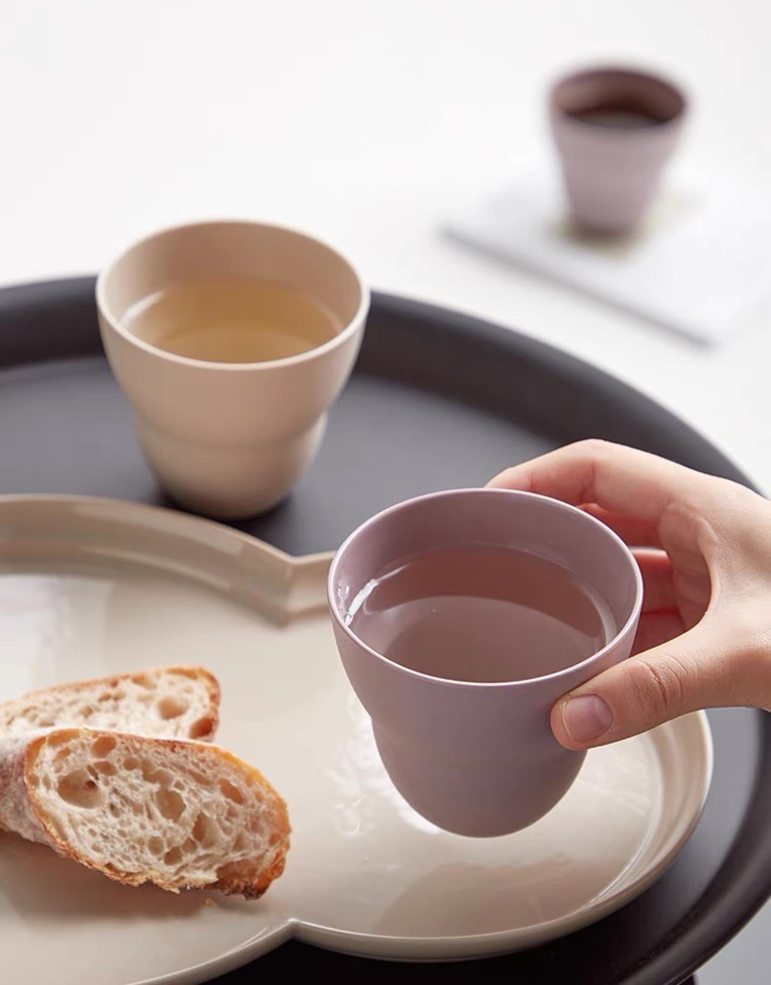 Curved Ceramic Cup