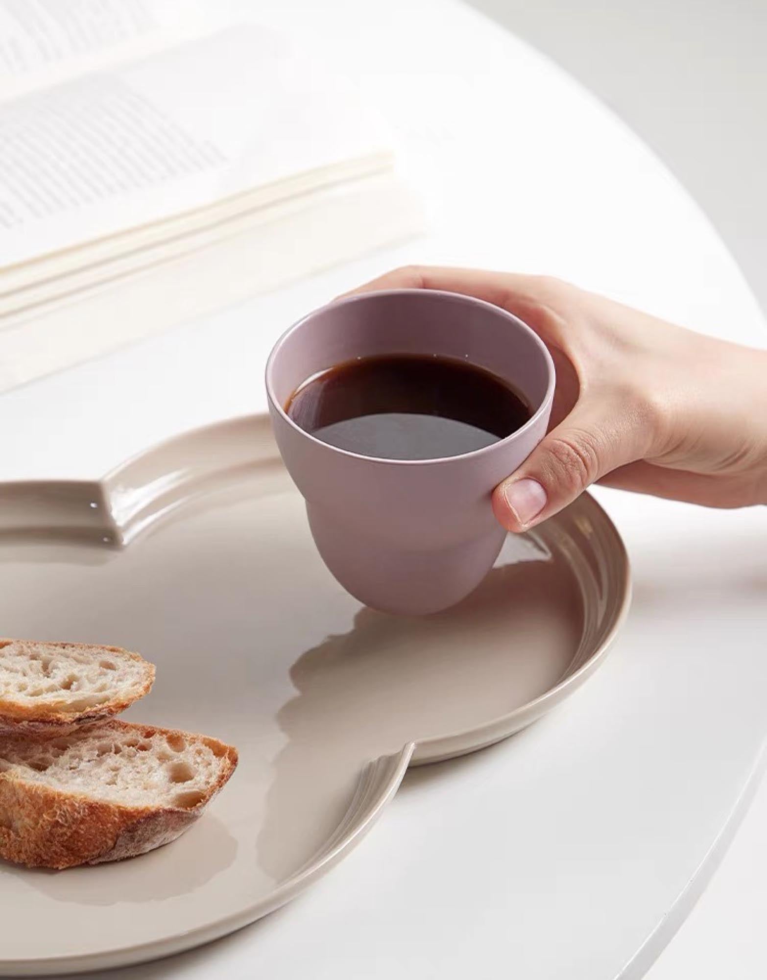 Curved Ceramic Cup