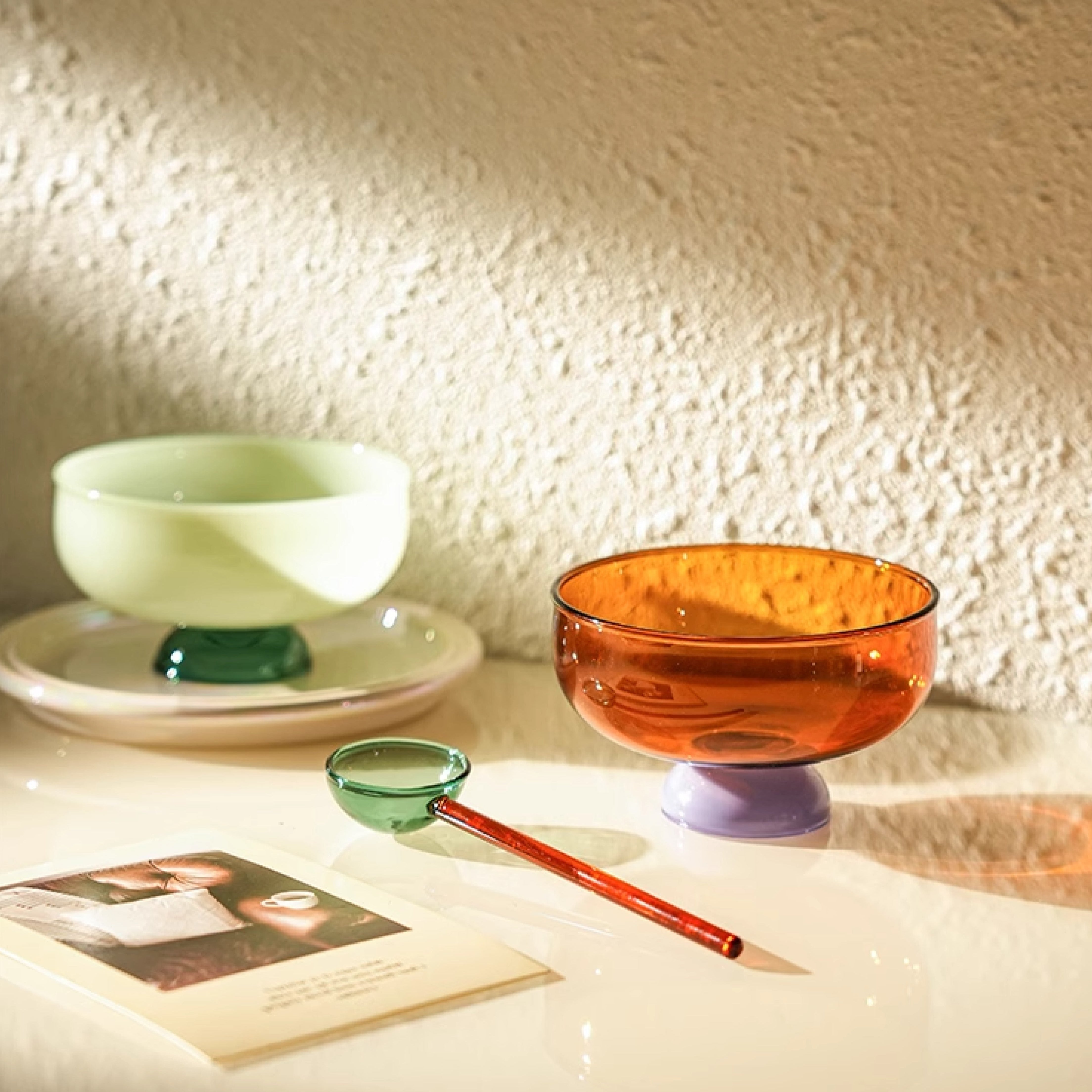 Color Glass Bowl