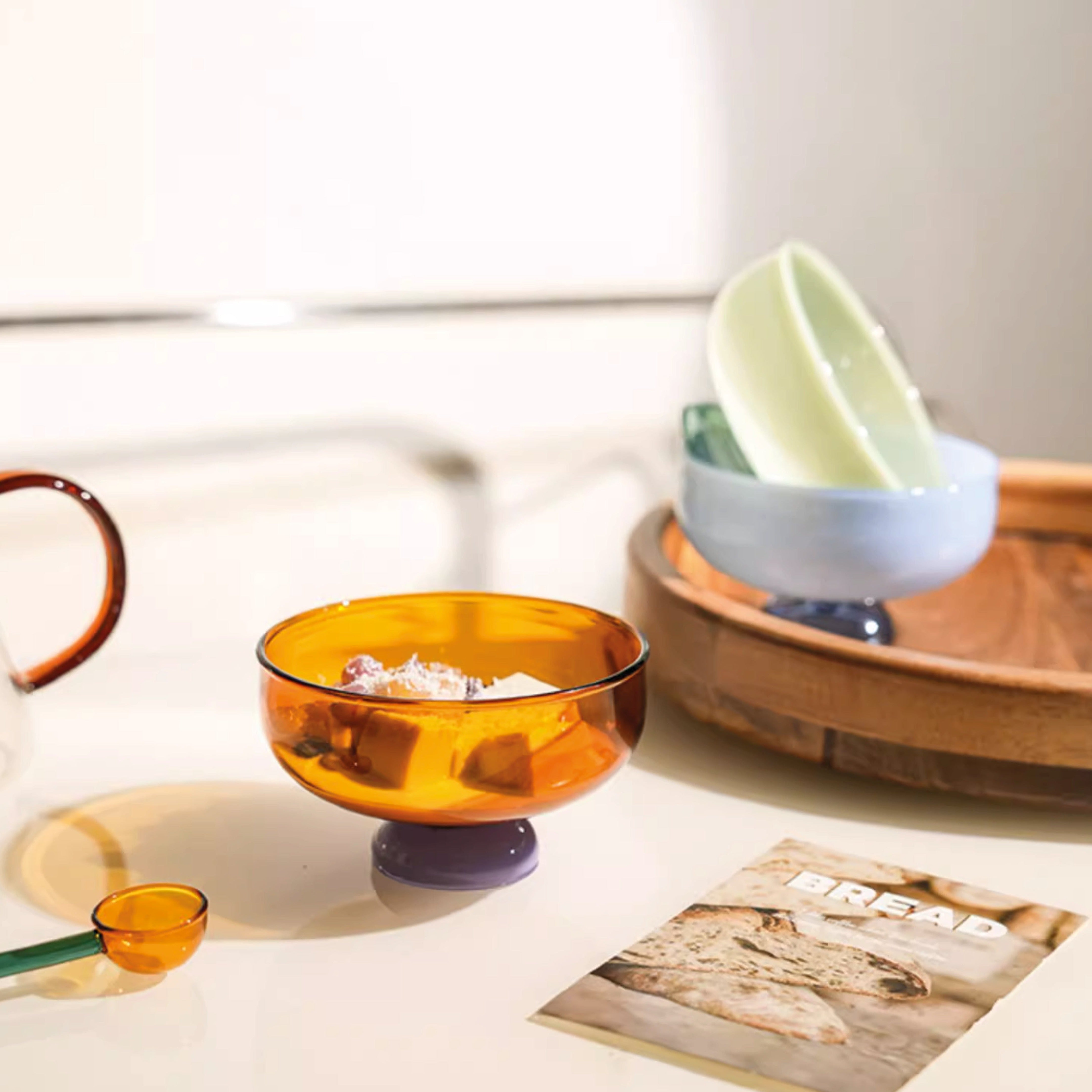 Color Glass Bowl