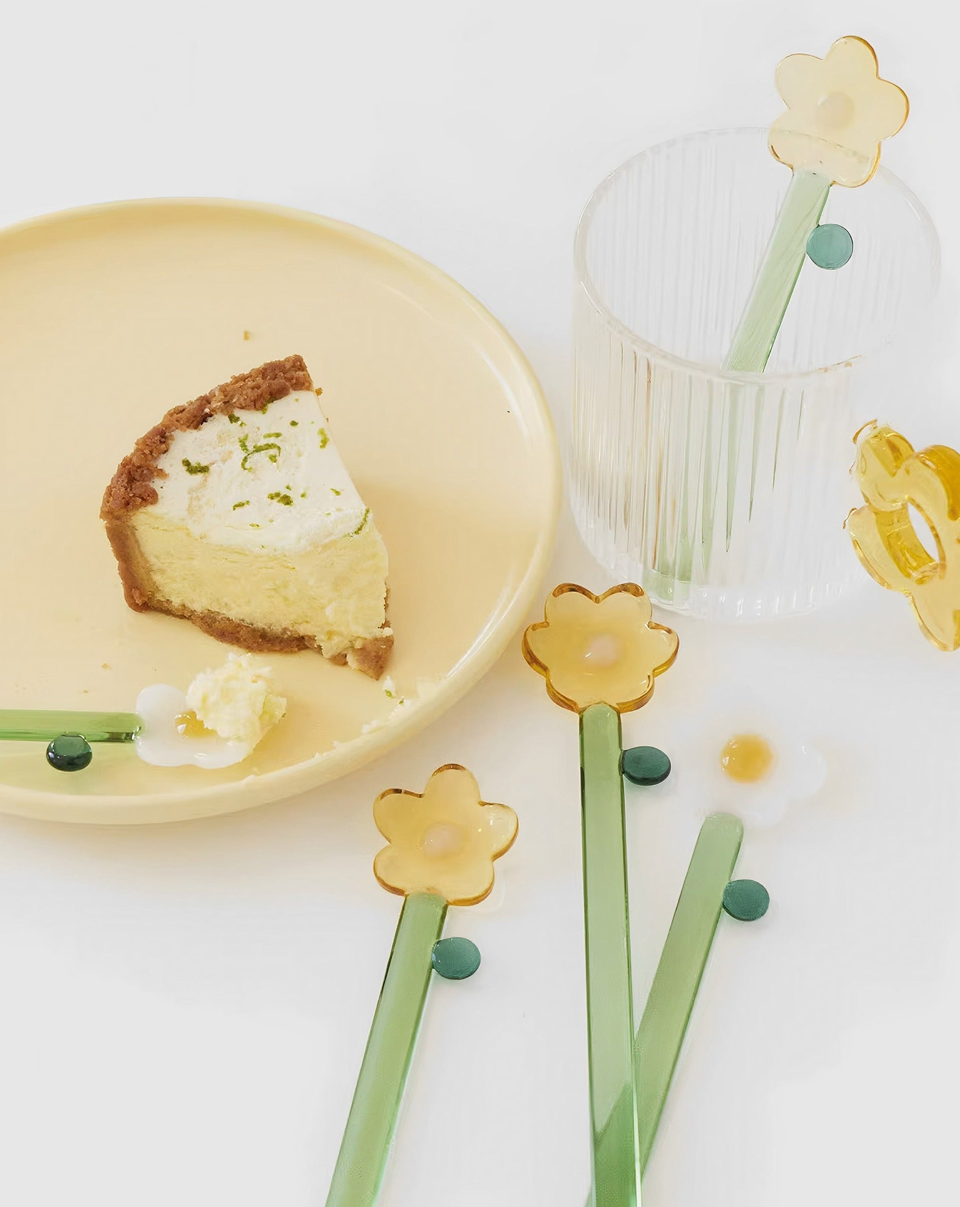 Flower Glass Stirrer (set of six)