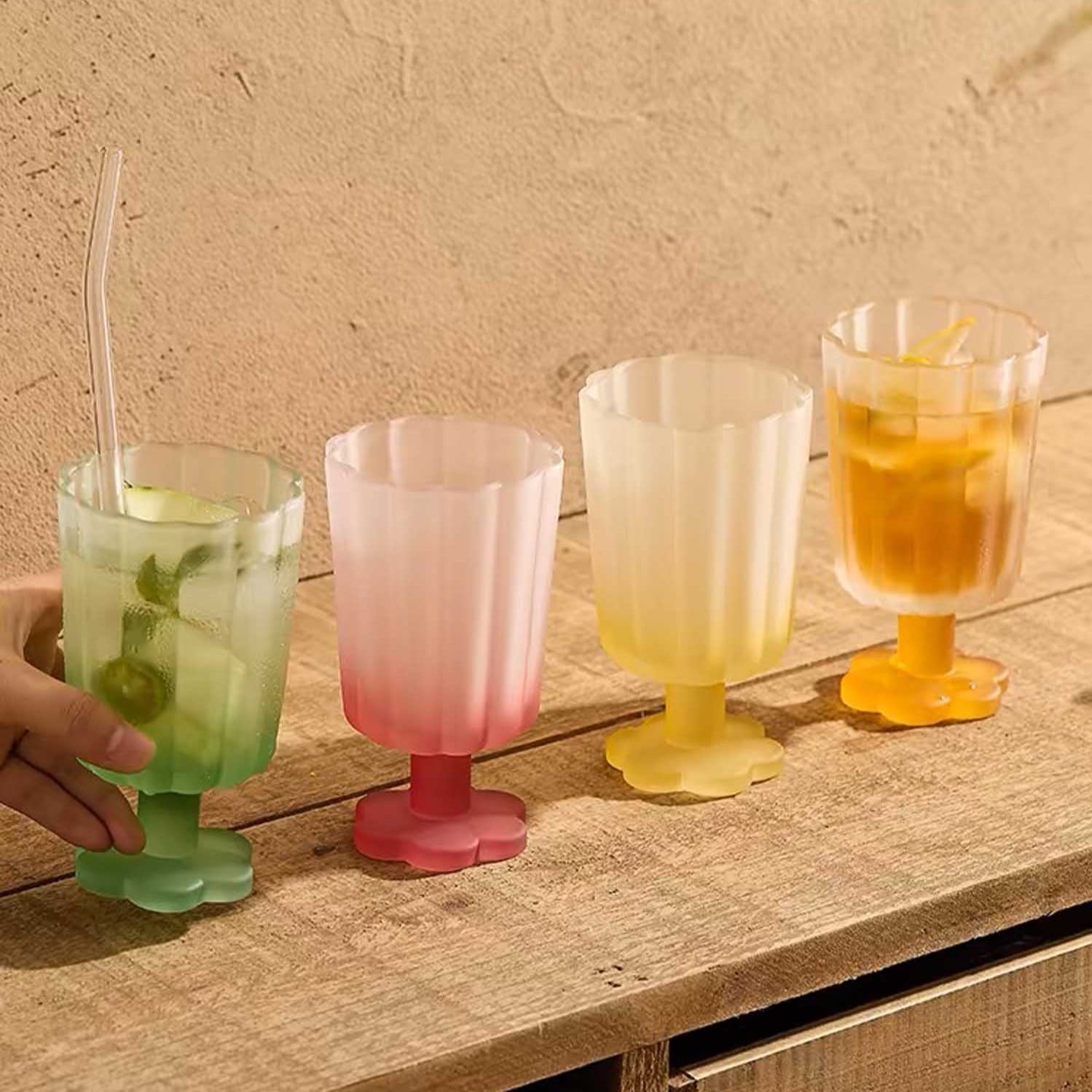 Flower Gradient Base Goblet