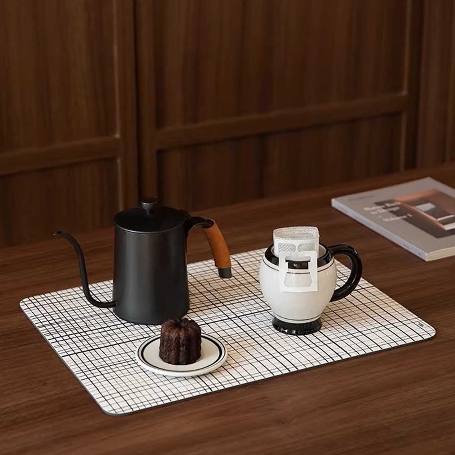 Monochrome Grid Placemat