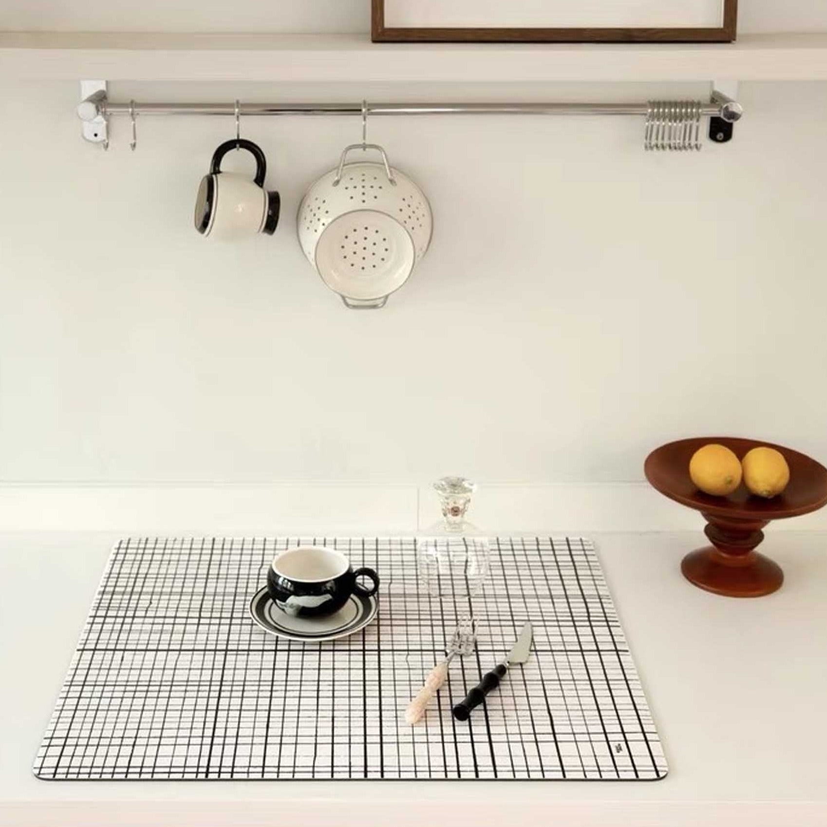 Monochrome Grid Placemat