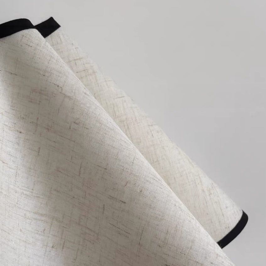 Black Fabric Squiggle Table Lamp