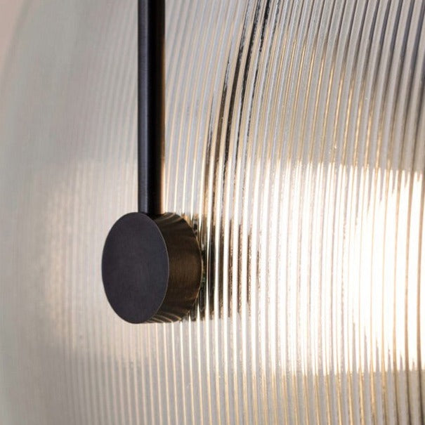 Ribbed Compass Wall Light