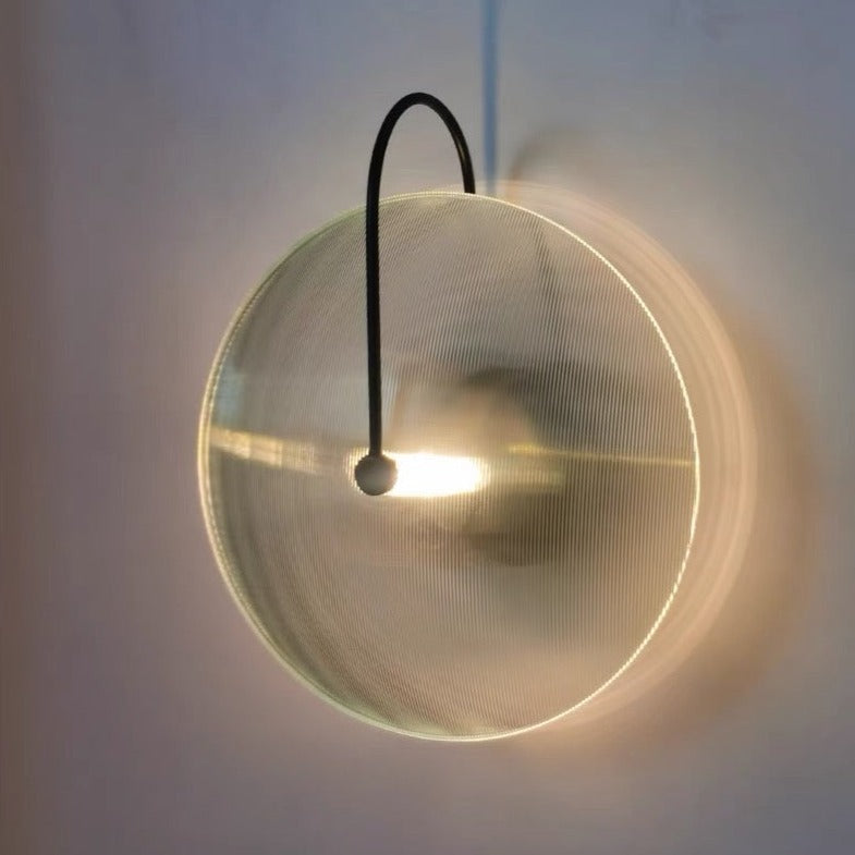 Ribbed Compass Wall Light