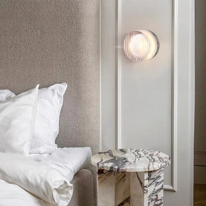 Jagged Round Wall Light