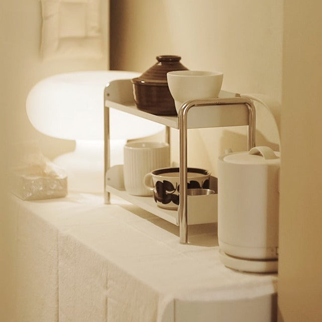 White Metal Rack