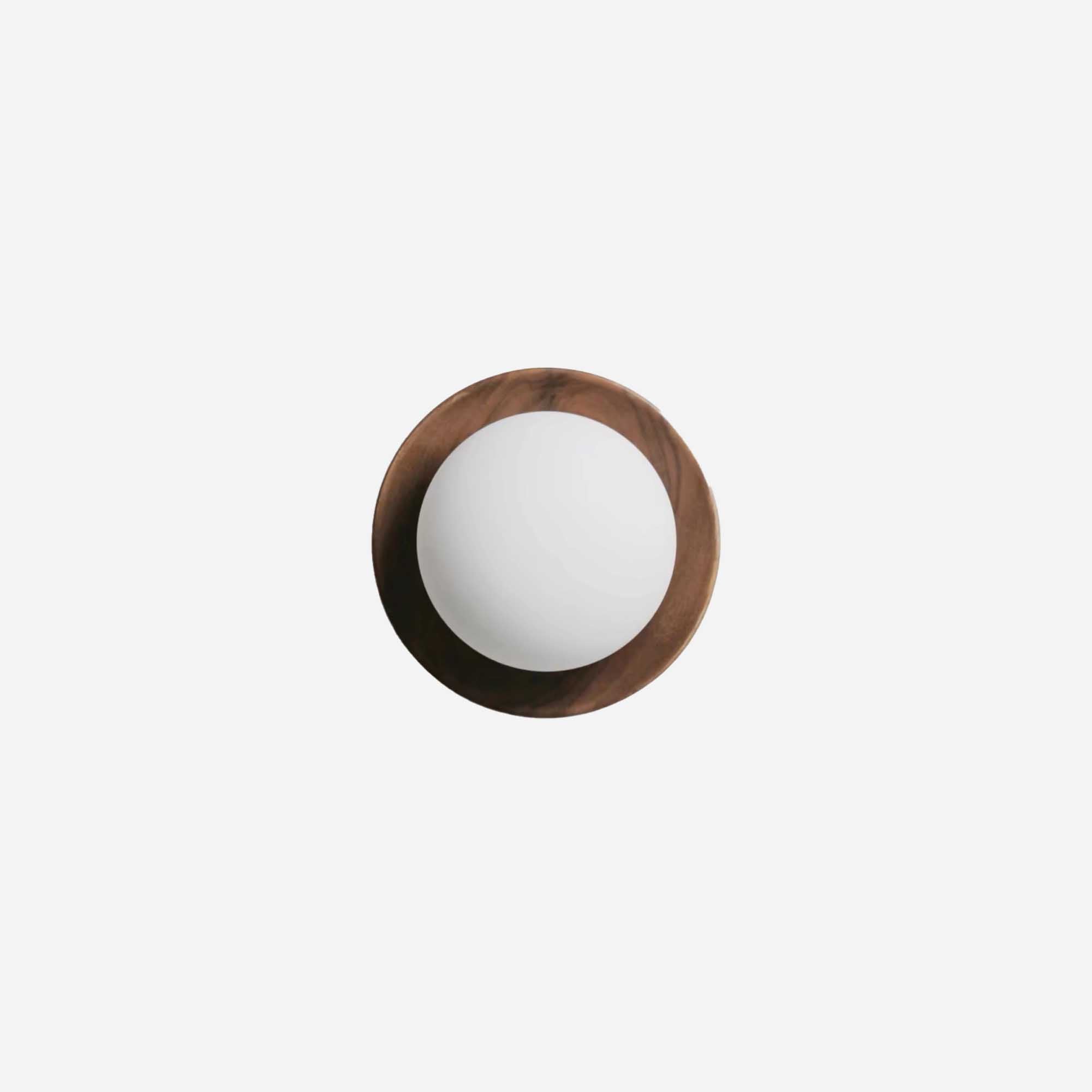 Round Wood Wall Sconce