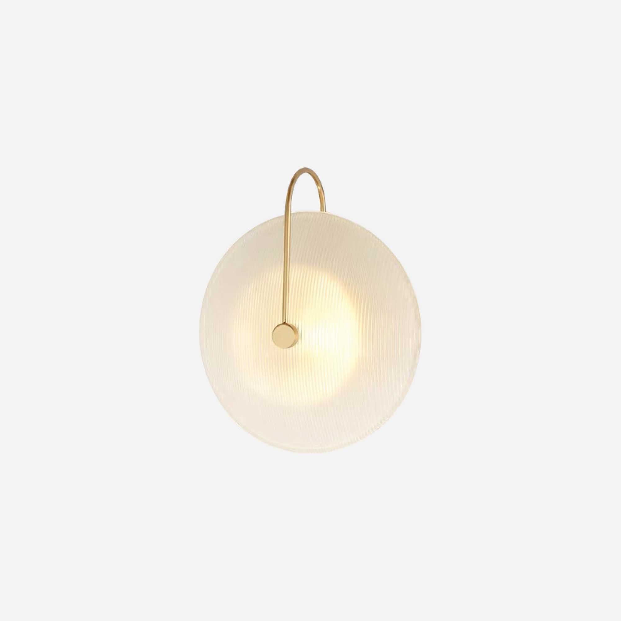 Ribbed Compass Wall Light
