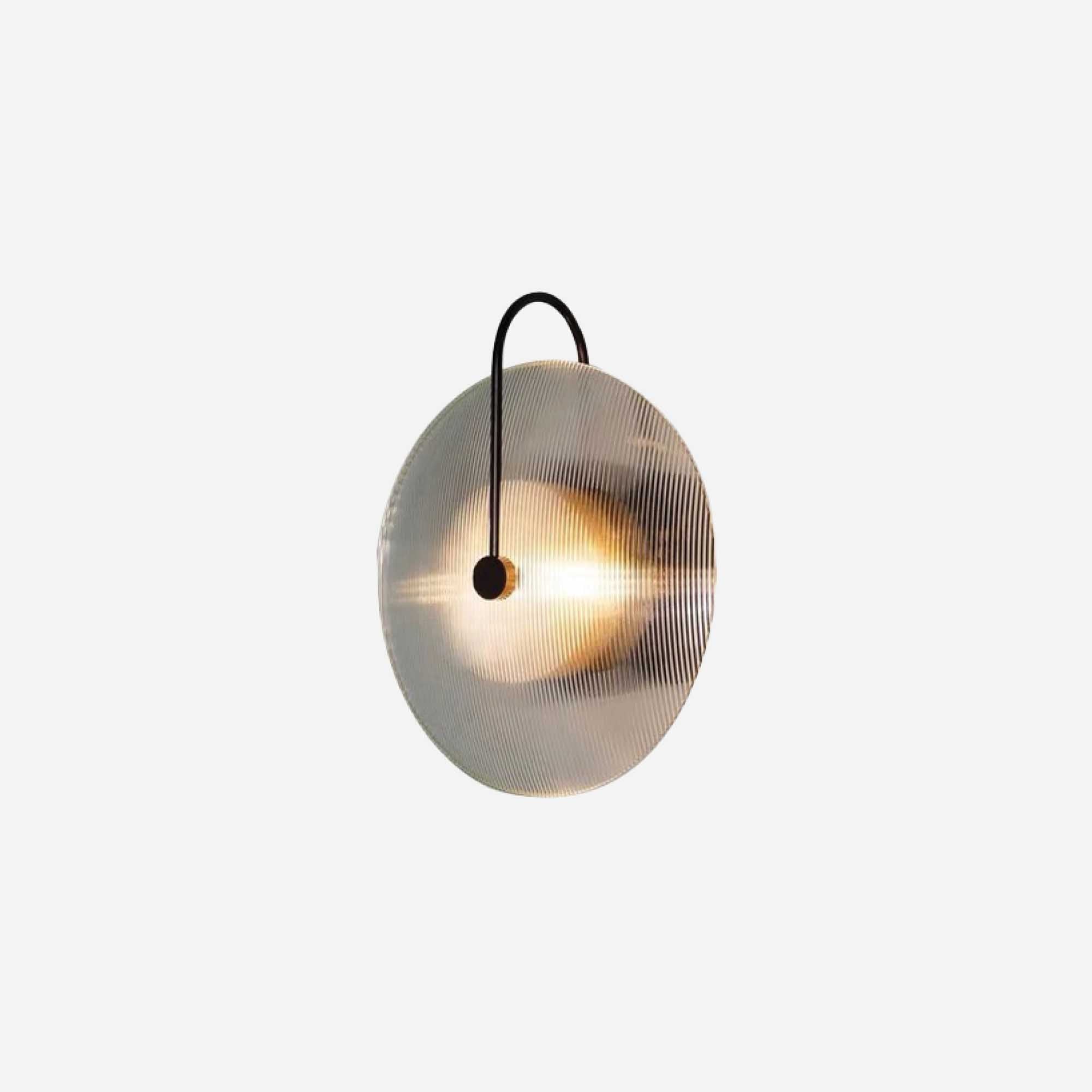 Ribbed Compass Wall Light