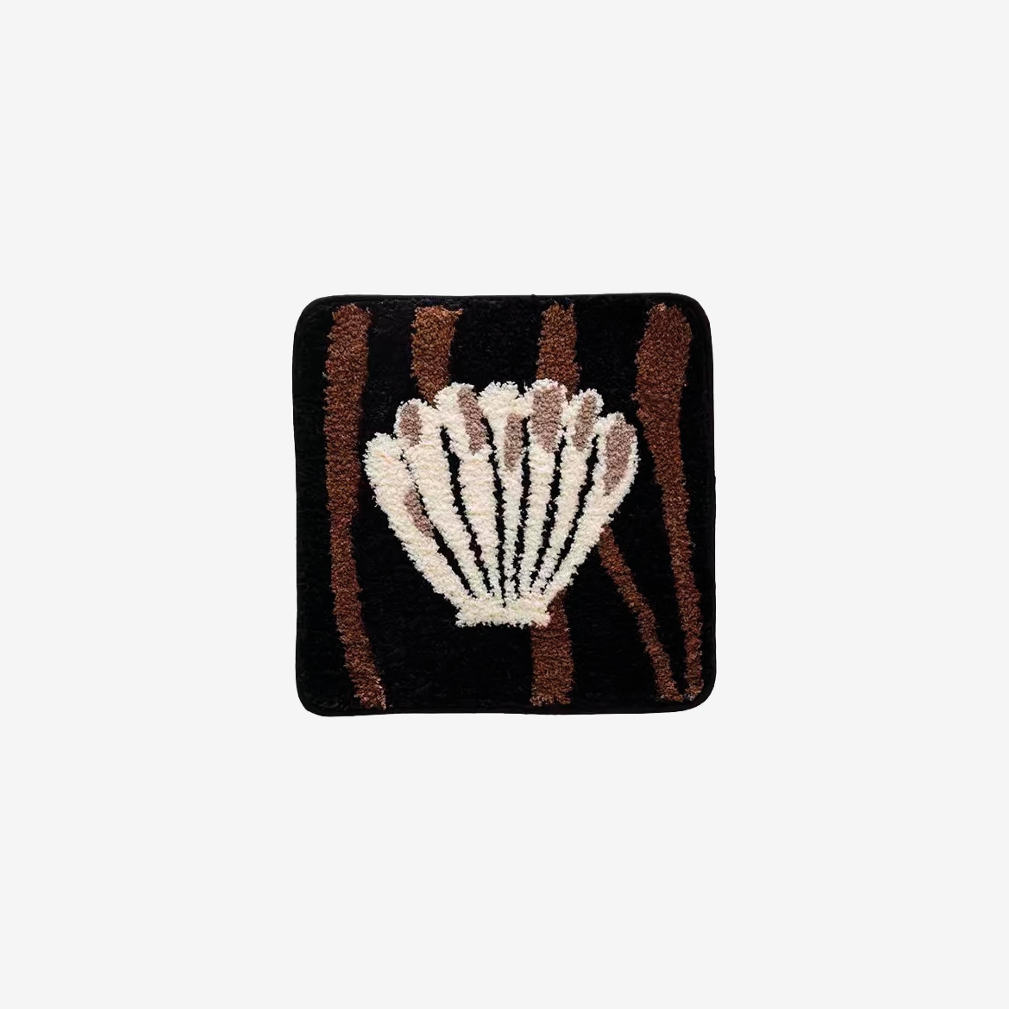 Seashell Striped Seat Cushion