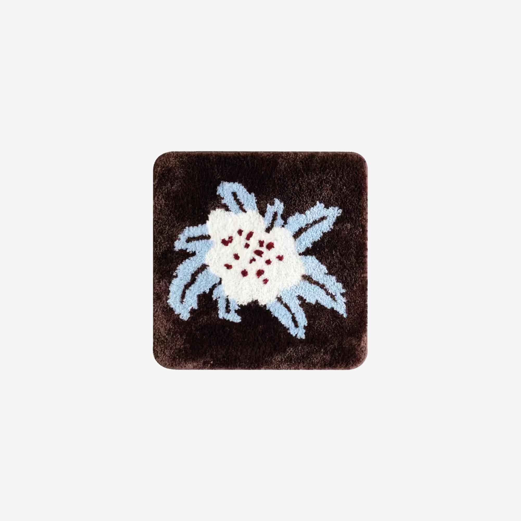 Floral Brown Seat Cushion