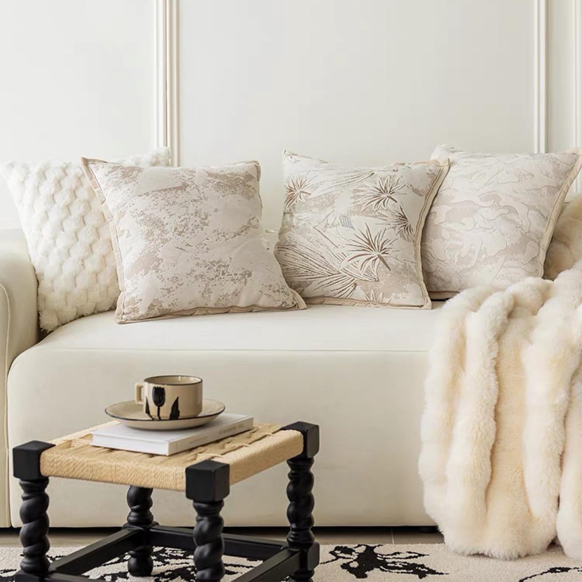 Blotch Embroidered Cushion Cover