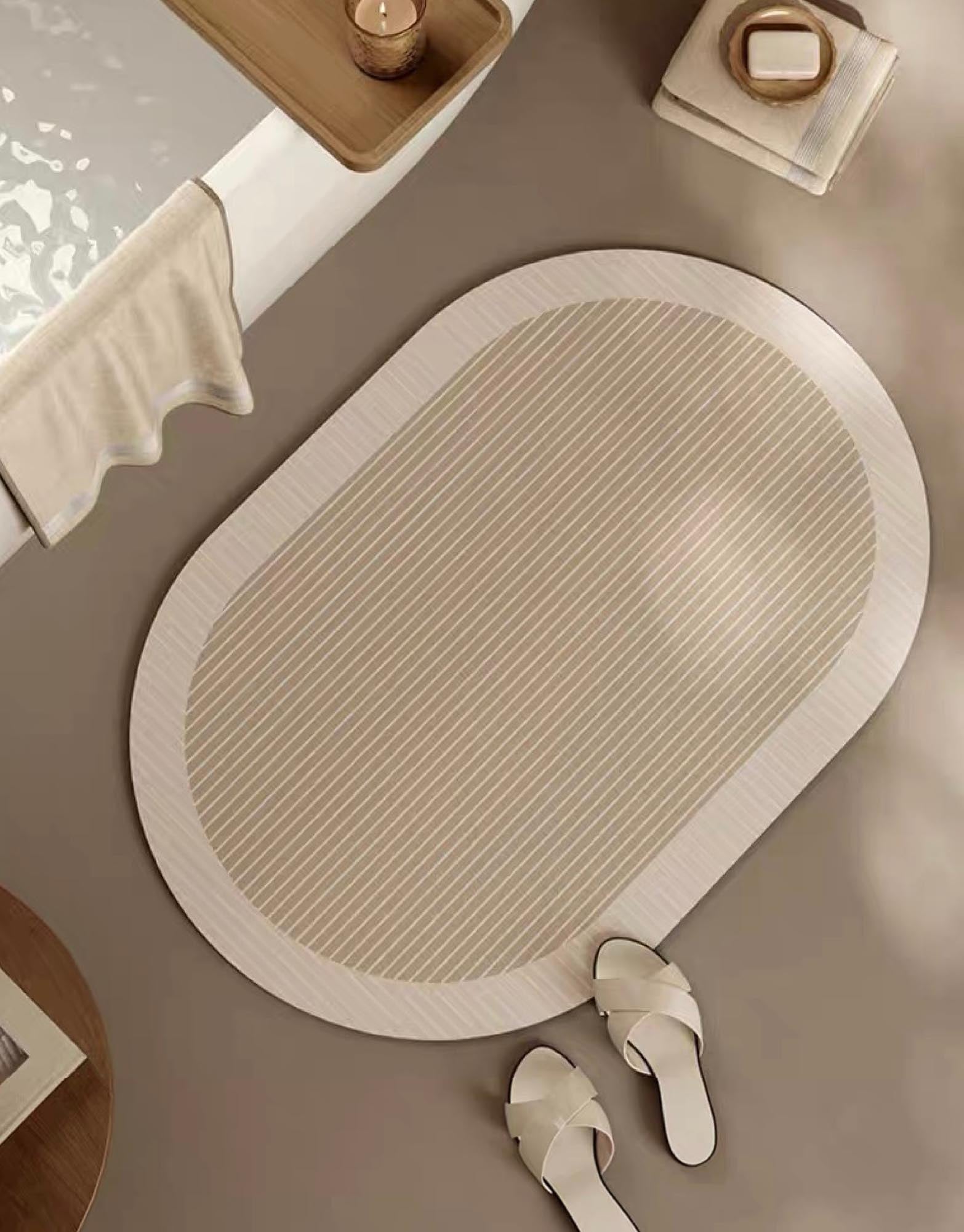 OVL Striped Bathroom Mat