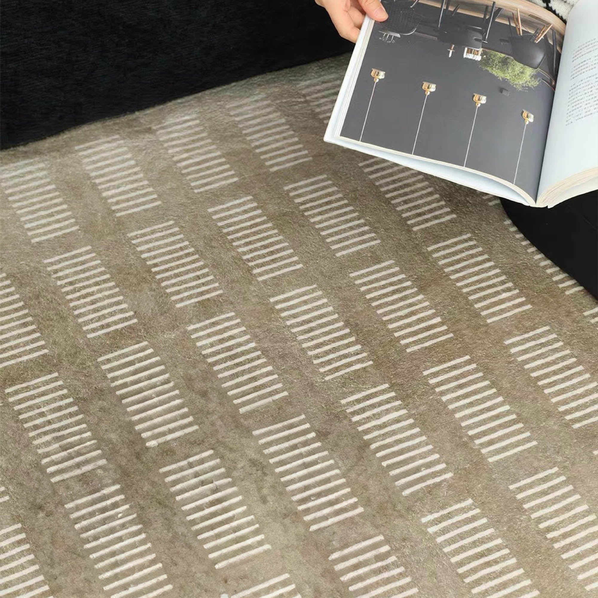 JONNA Northwood Brown Patterned Rug