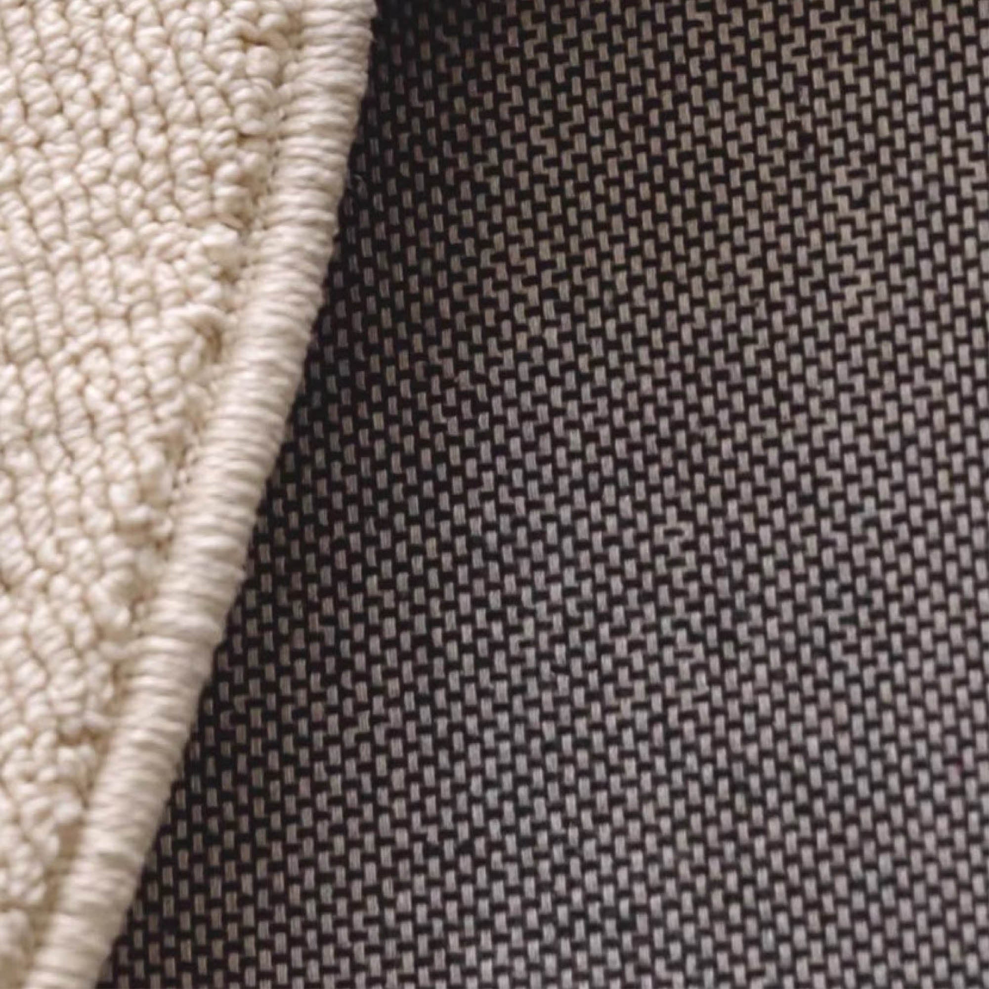 NYLA Camel Textured Round Rug