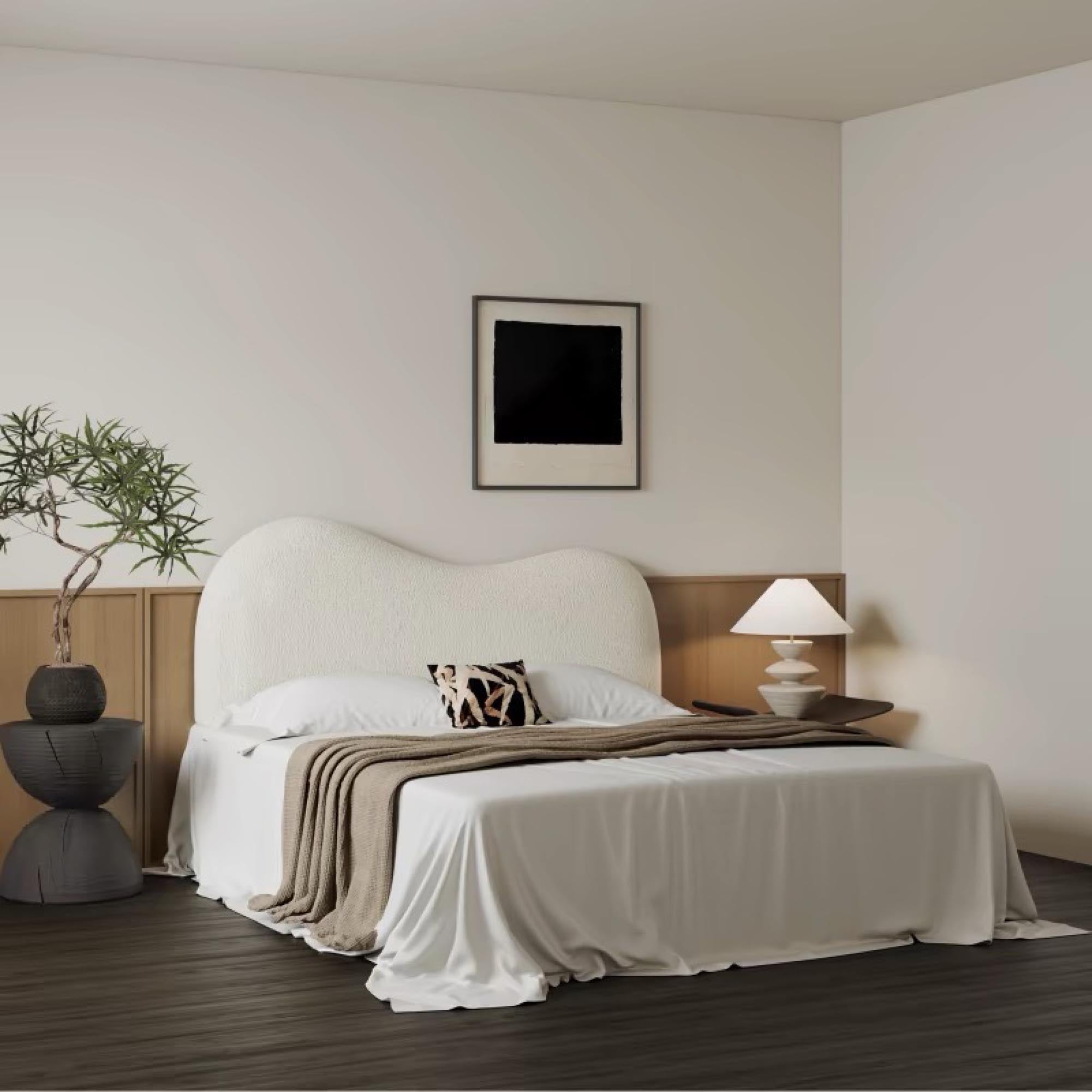 Wave Cushion Headboard Backrest