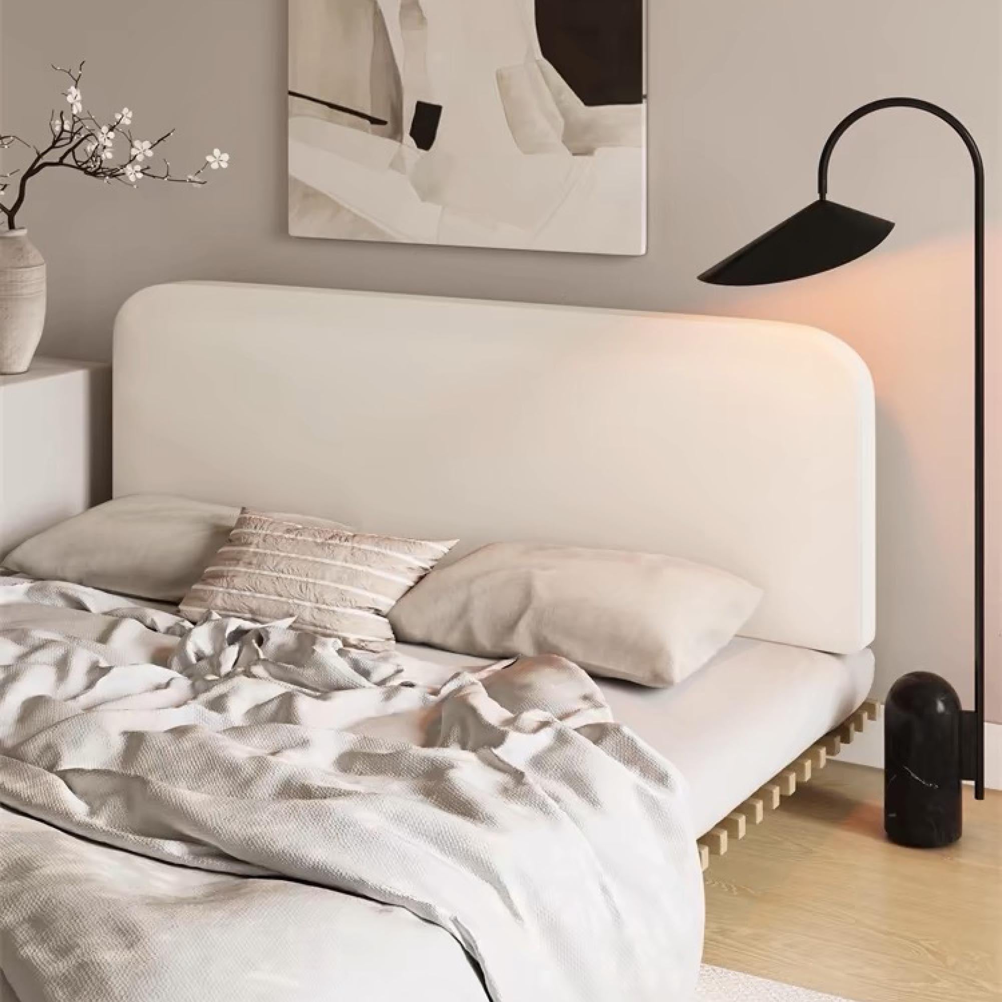 Curved Cushion Headboard Backrest