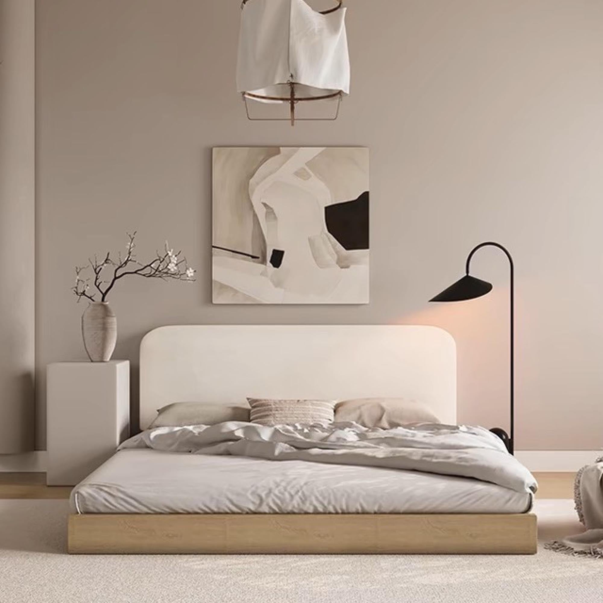 Curved Cushion Headboard Backrest